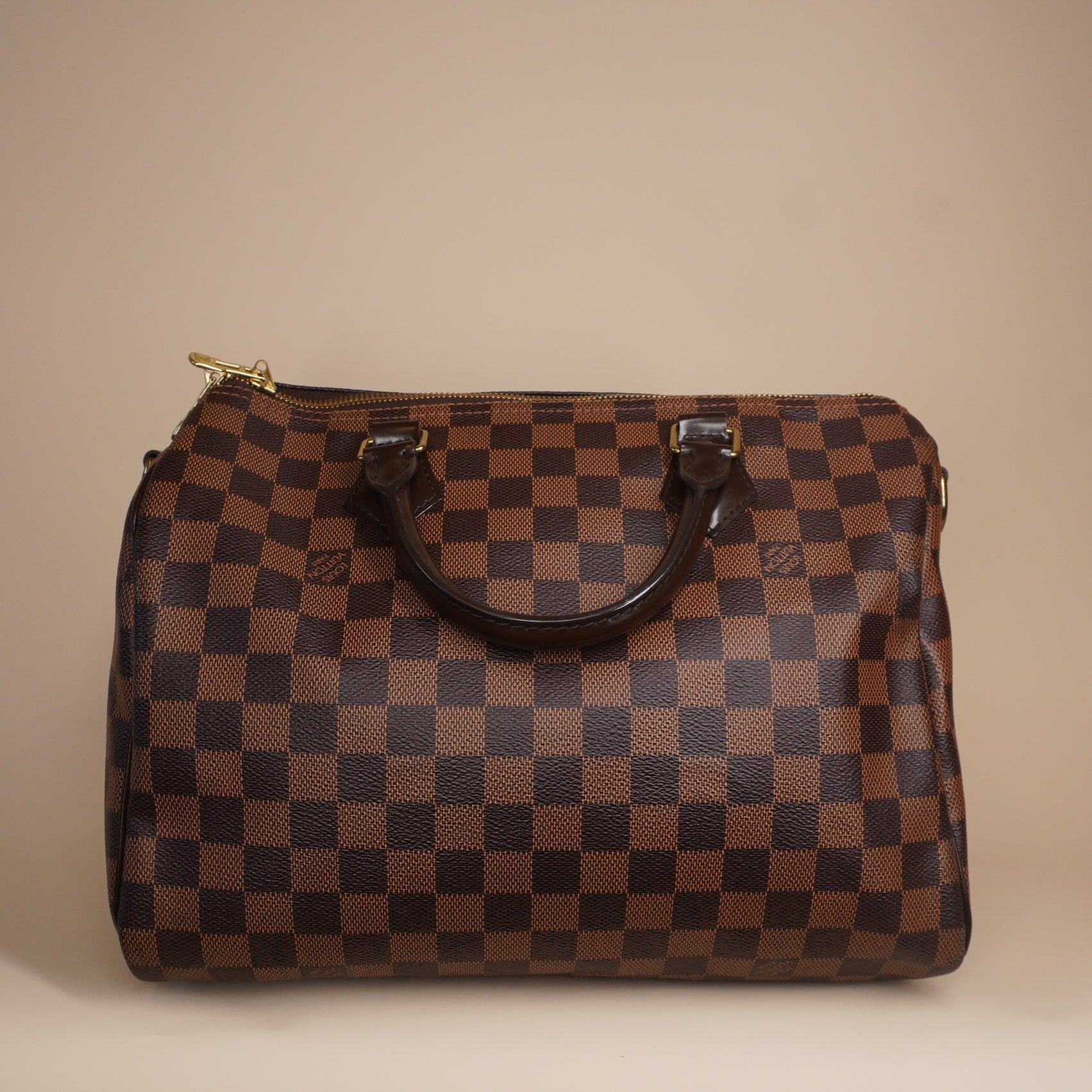 PRE-OWNED LV Damier Ebene Canvas Speedy 30 Bandouliere Shoulder Bag