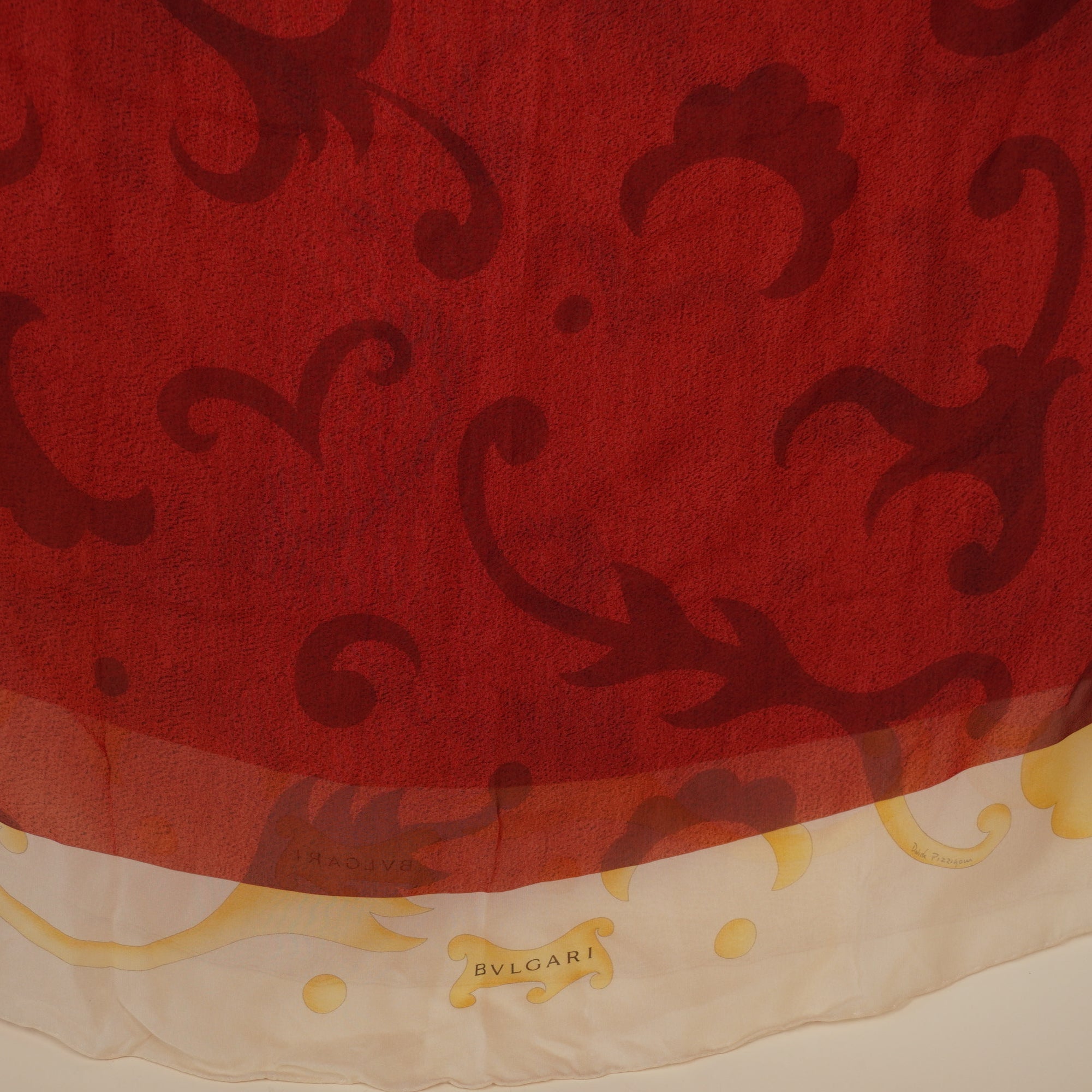 PRE-OWNED Silk Printed Scarf