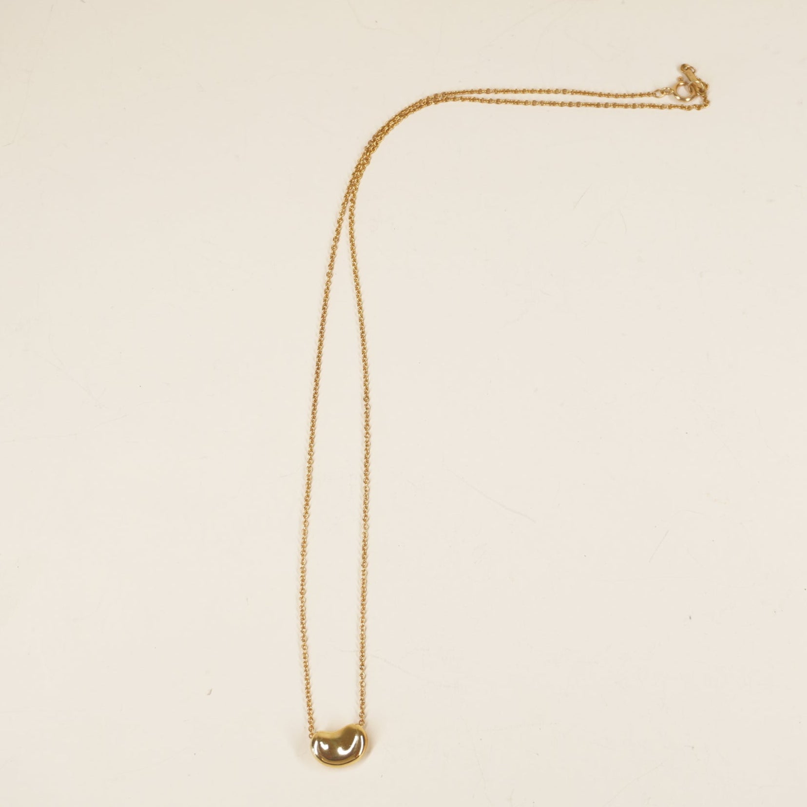 PRE-OWNED 18K Yellow Gold Bean Necklace