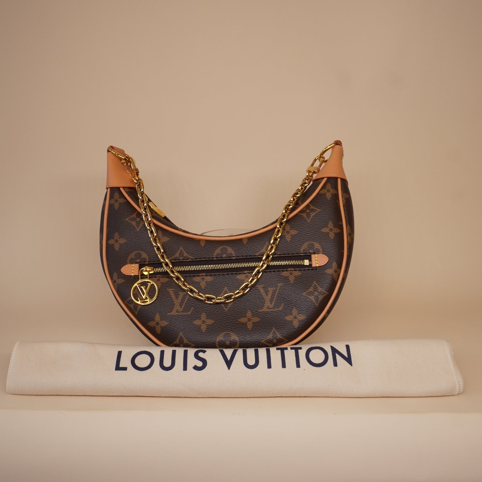 PRE-OWNED LV Monogram Canvas Loop Shoulder Bag