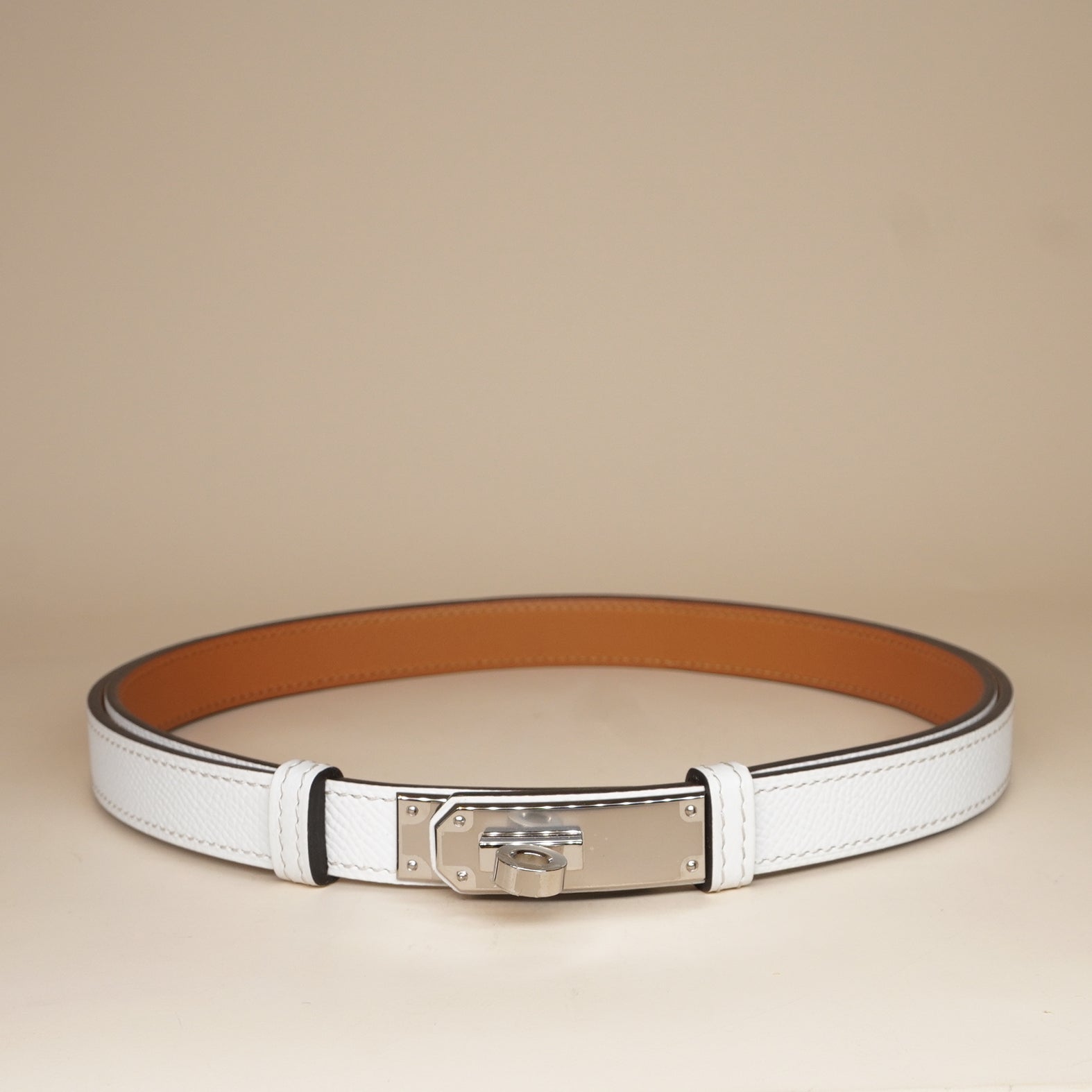 PRE-OWNED Kelly 18 White Belt