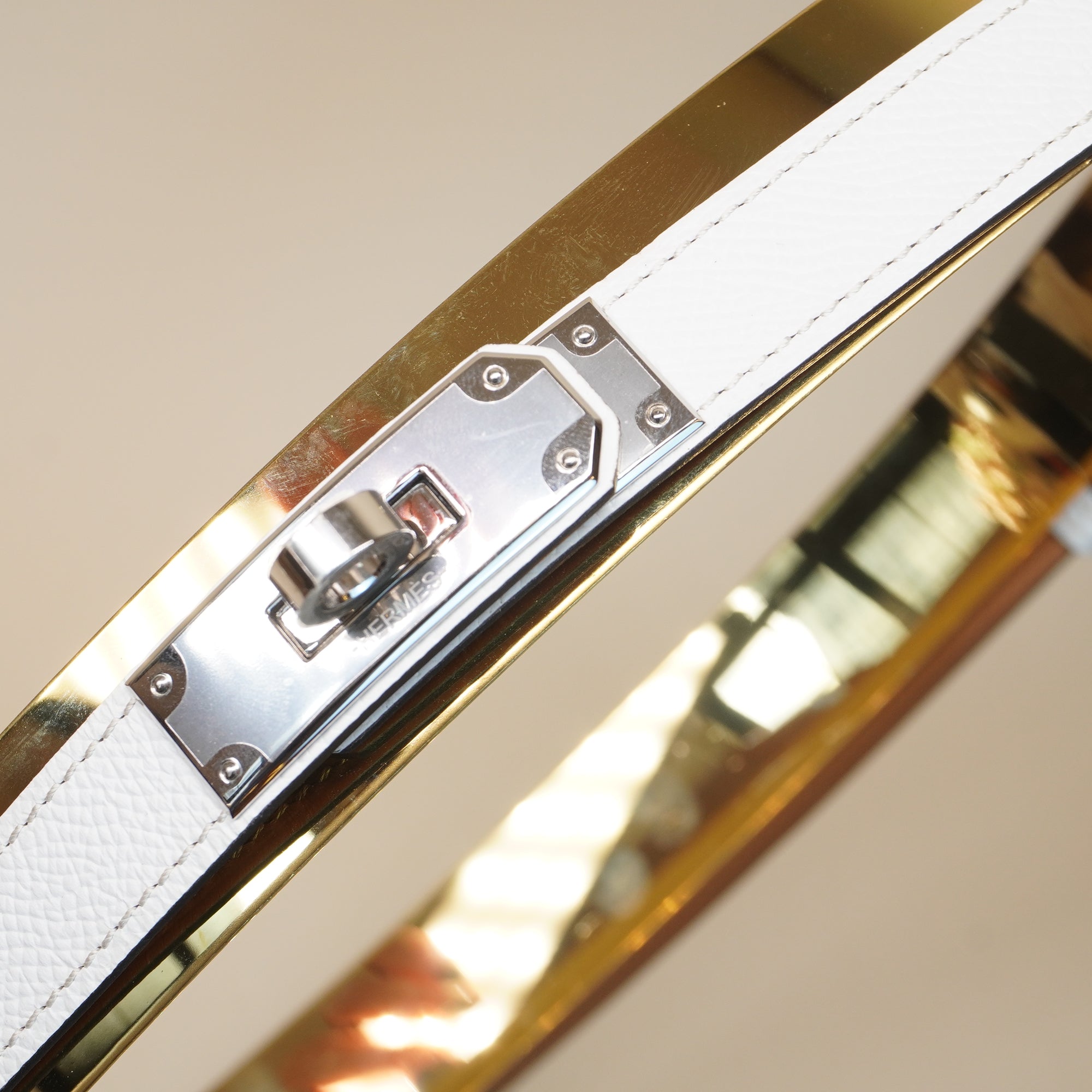 PRE-OWNED Kelly 18 White Belt