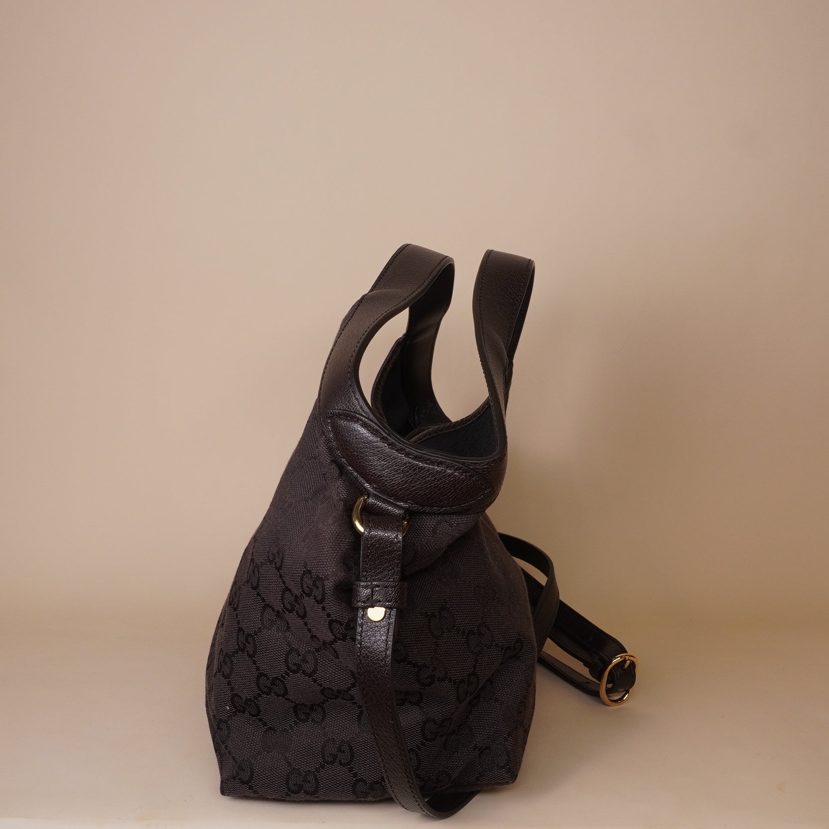 PRE-OWNED GG Monogram Web Small Giglio Shoulder Bag