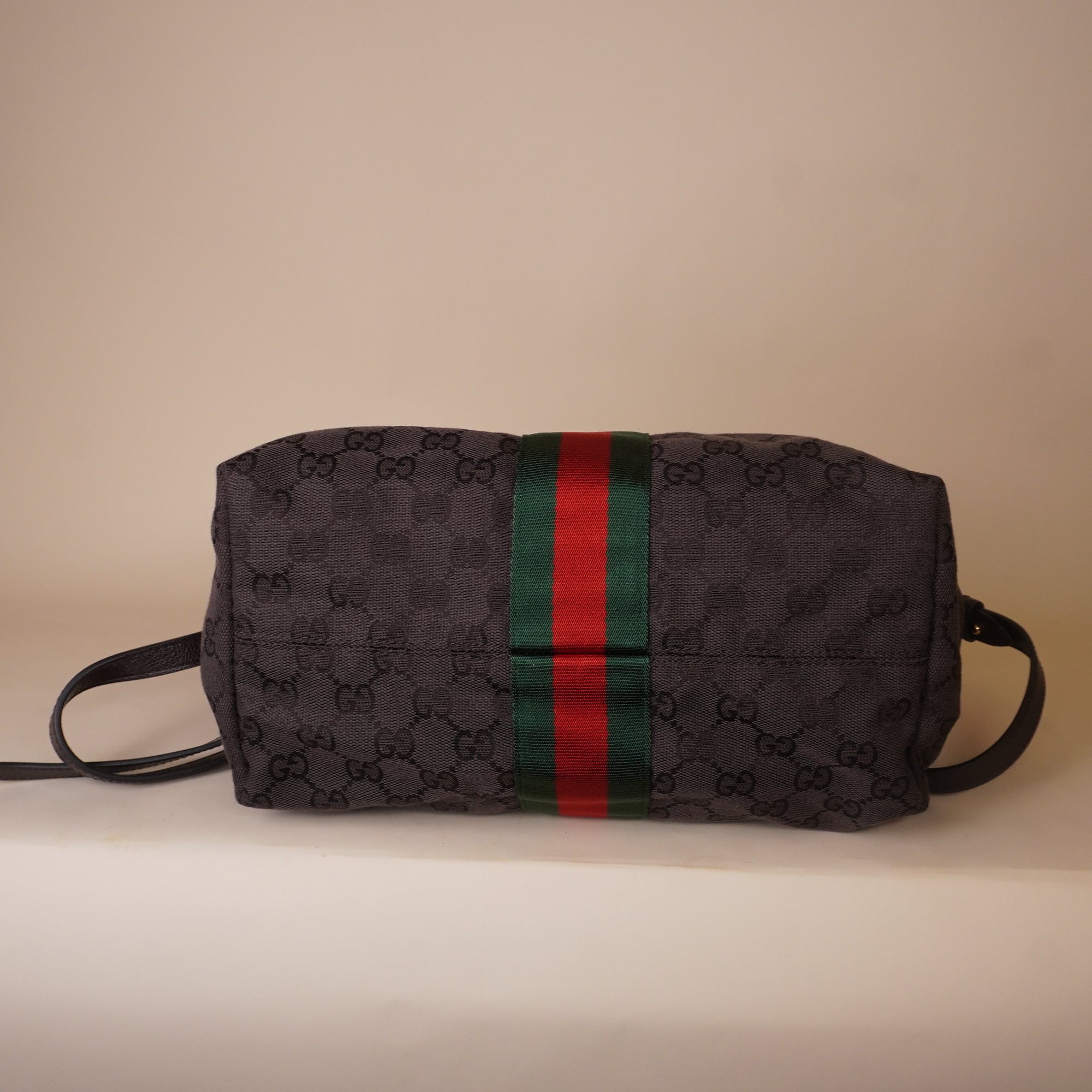 PRE-OWNED GG Monogram Web Small Giglio Shoulder Bag