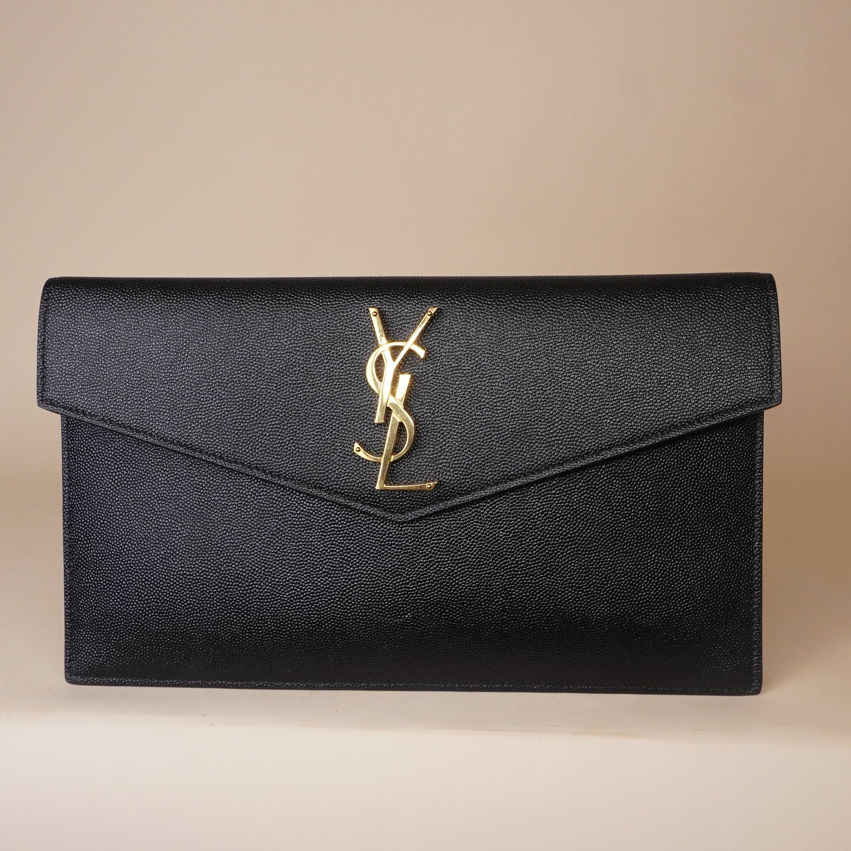 PRE-OWNED Grain De Poudre Uptown Pouch Black