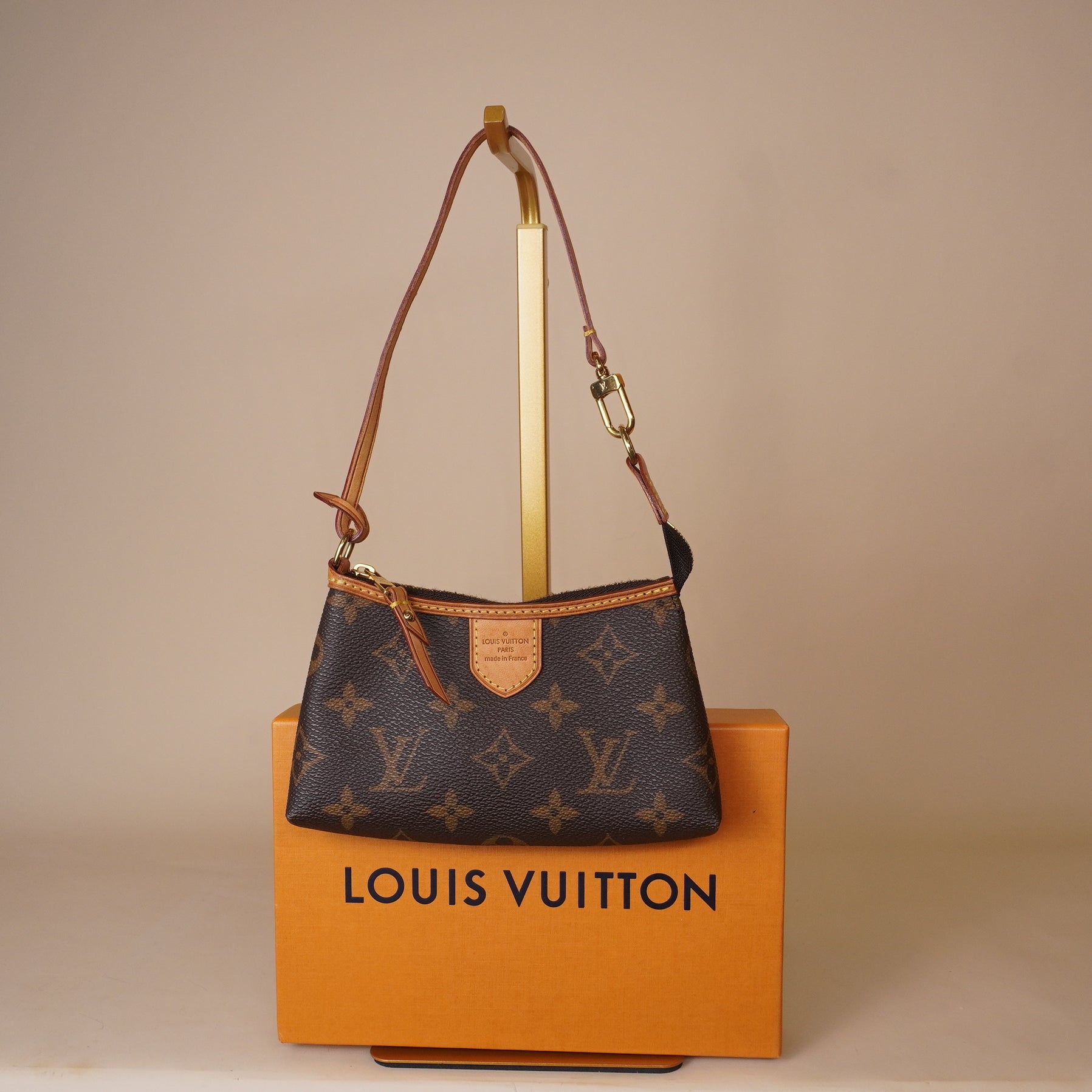 PRE-OWNED LV Monogram Canvas Mini Delightful Pochette Bag