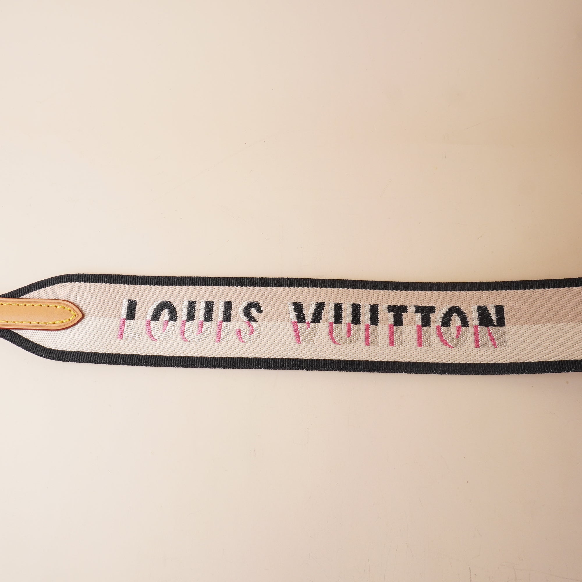 PRE-OWNED LV Jacquard Speedy Bandouliere 20 Shoulder Strap Black
