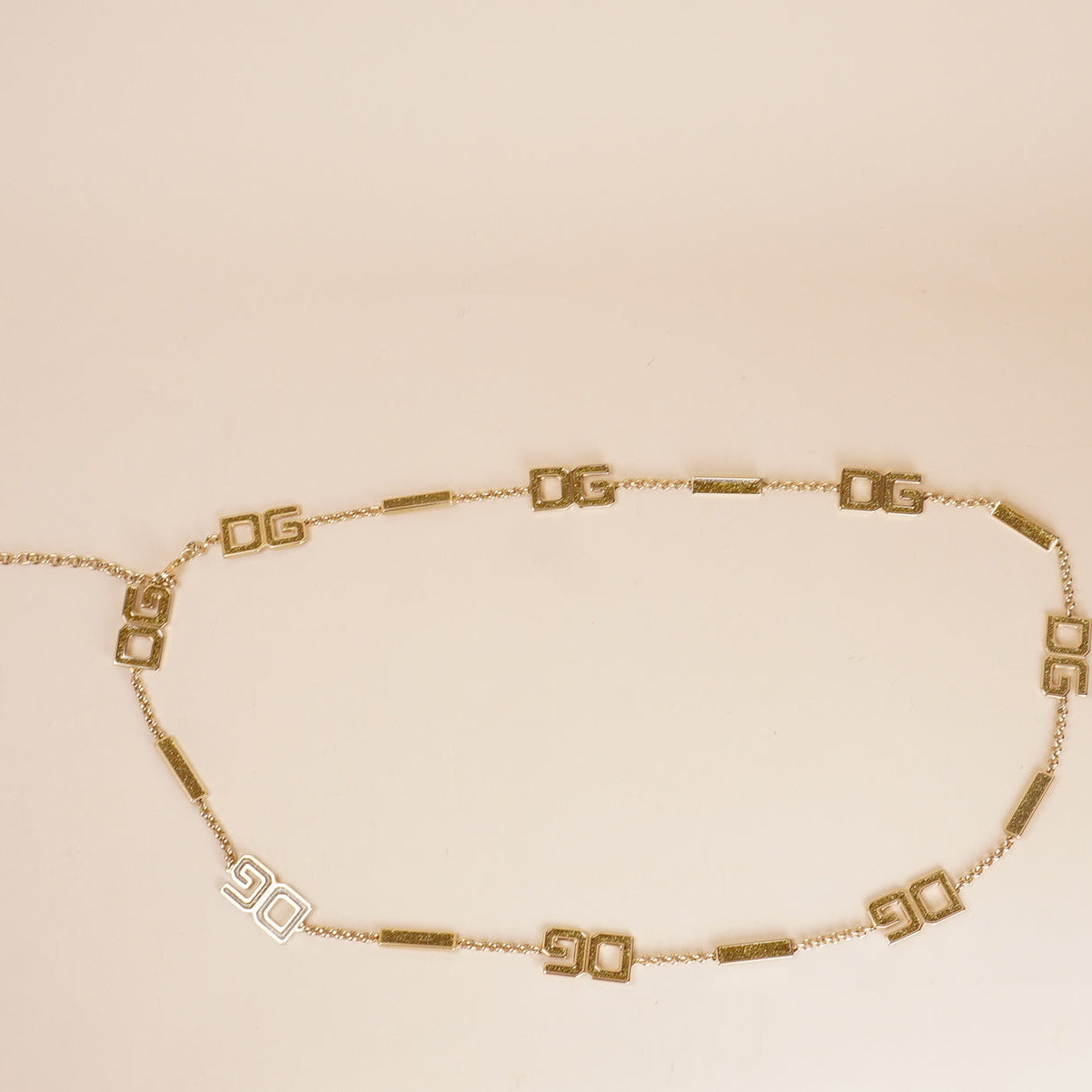 PRE-OWNED Skinny Gold Plated Waist Belt
