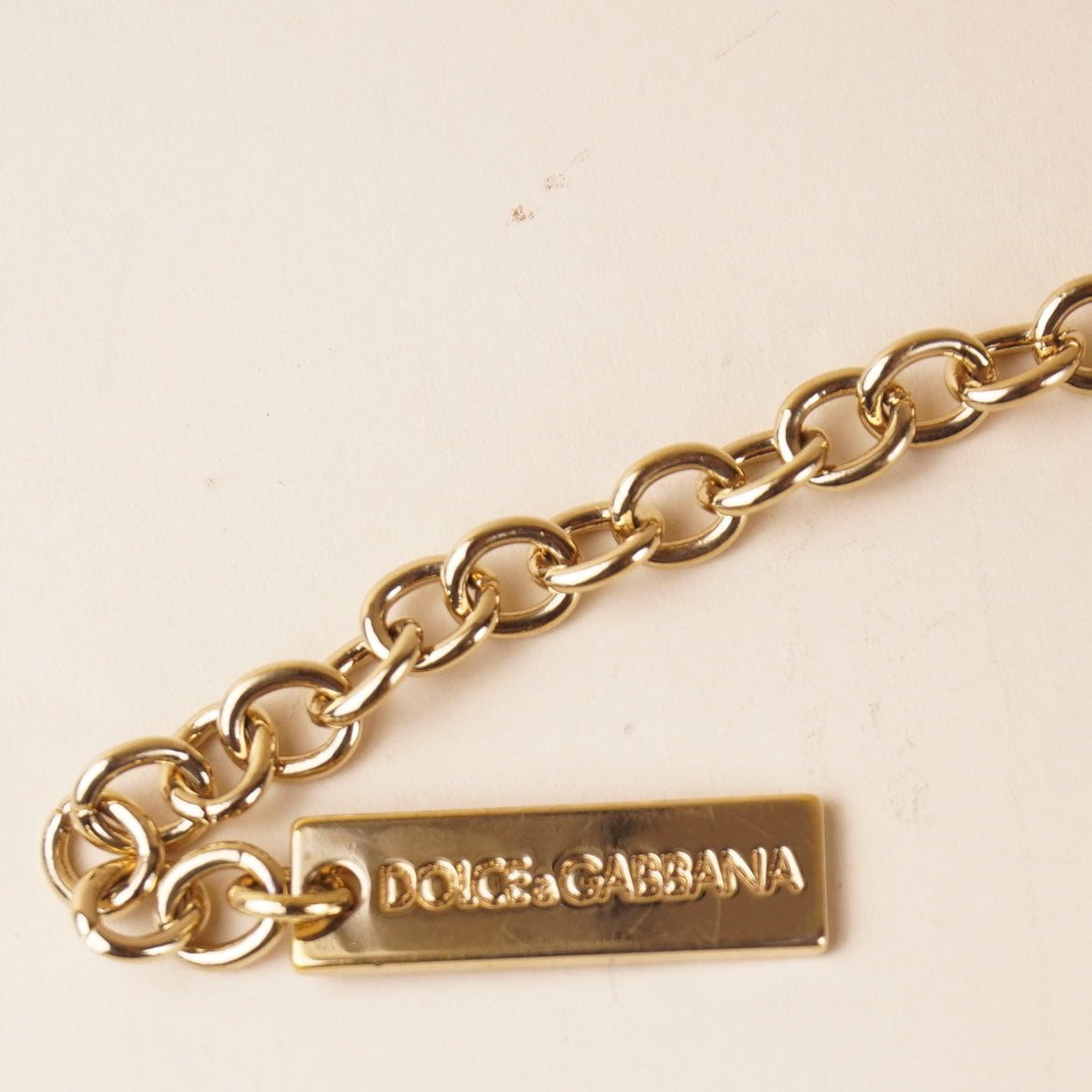 PRE-OWNED Skinny Gold Plated Waist Belt