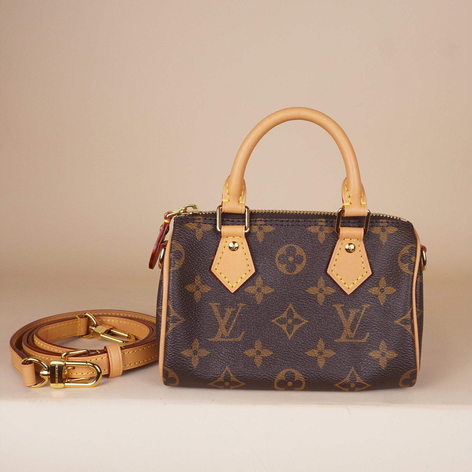 PRE-OWNED LV Monogram Canvas Nano Speedy Bag