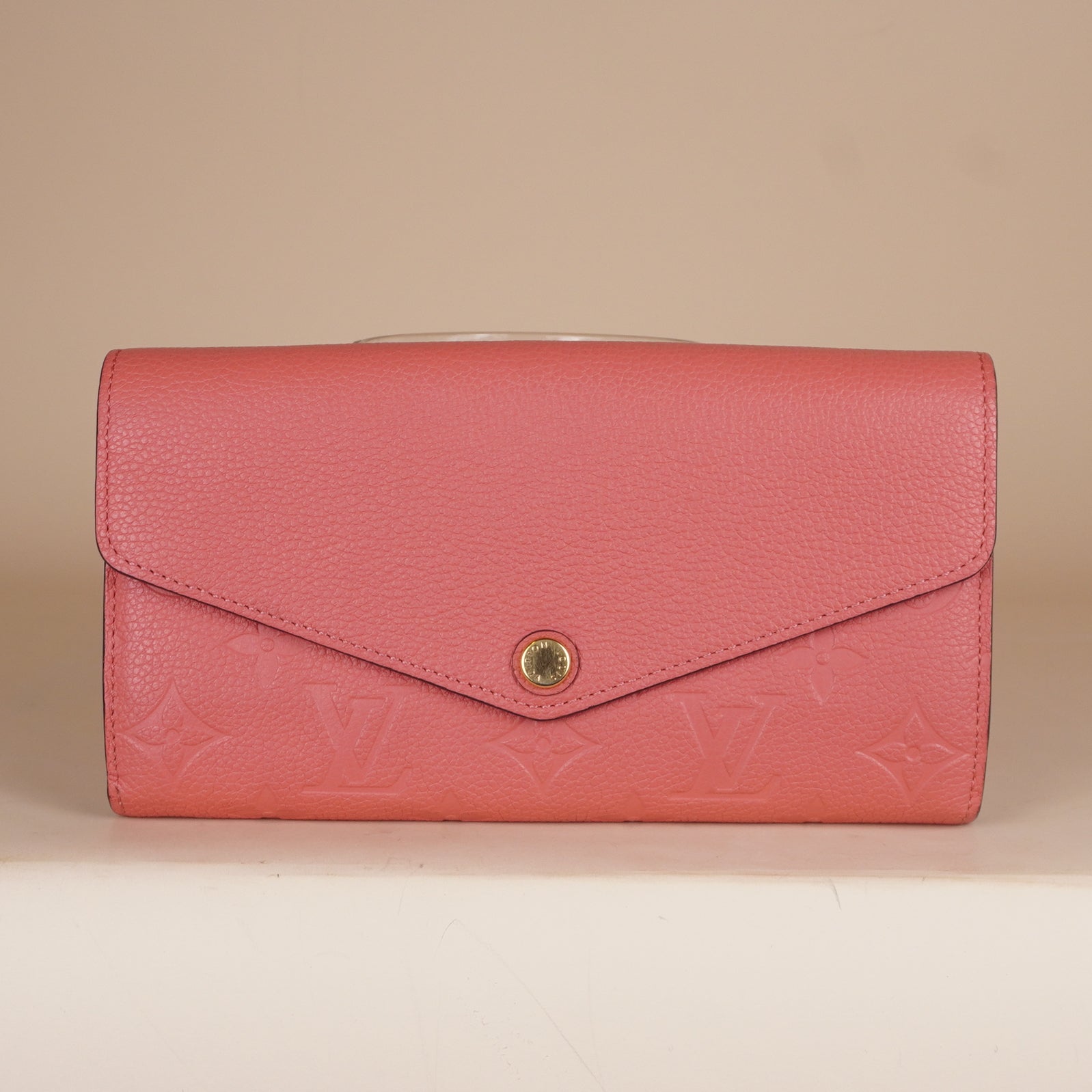 PRE-OWNED LV Empreinte Sarah Wallet NM Rose Ballerine