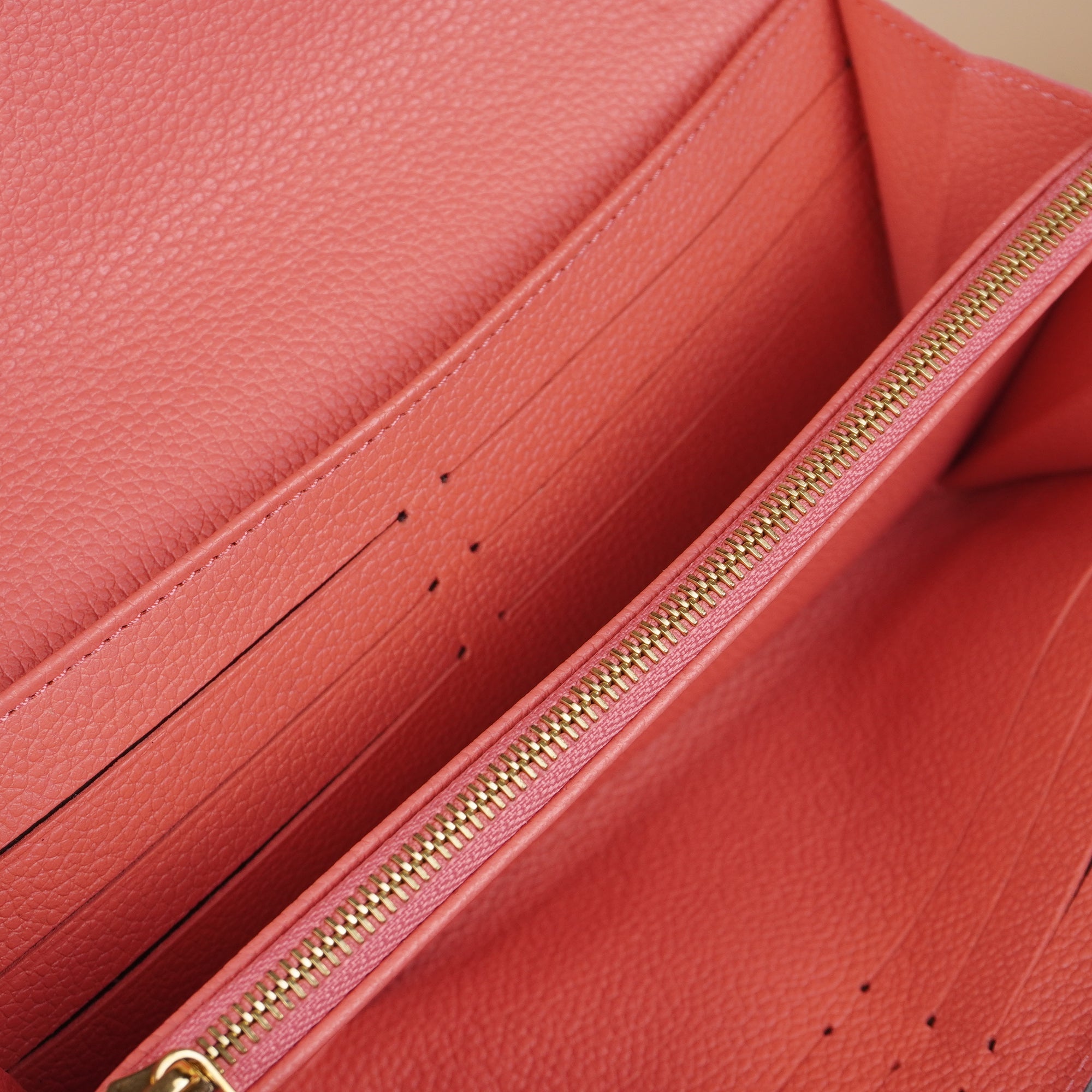 PRE-OWNED LV Empreinte Sarah Wallet NM Rose Ballerine