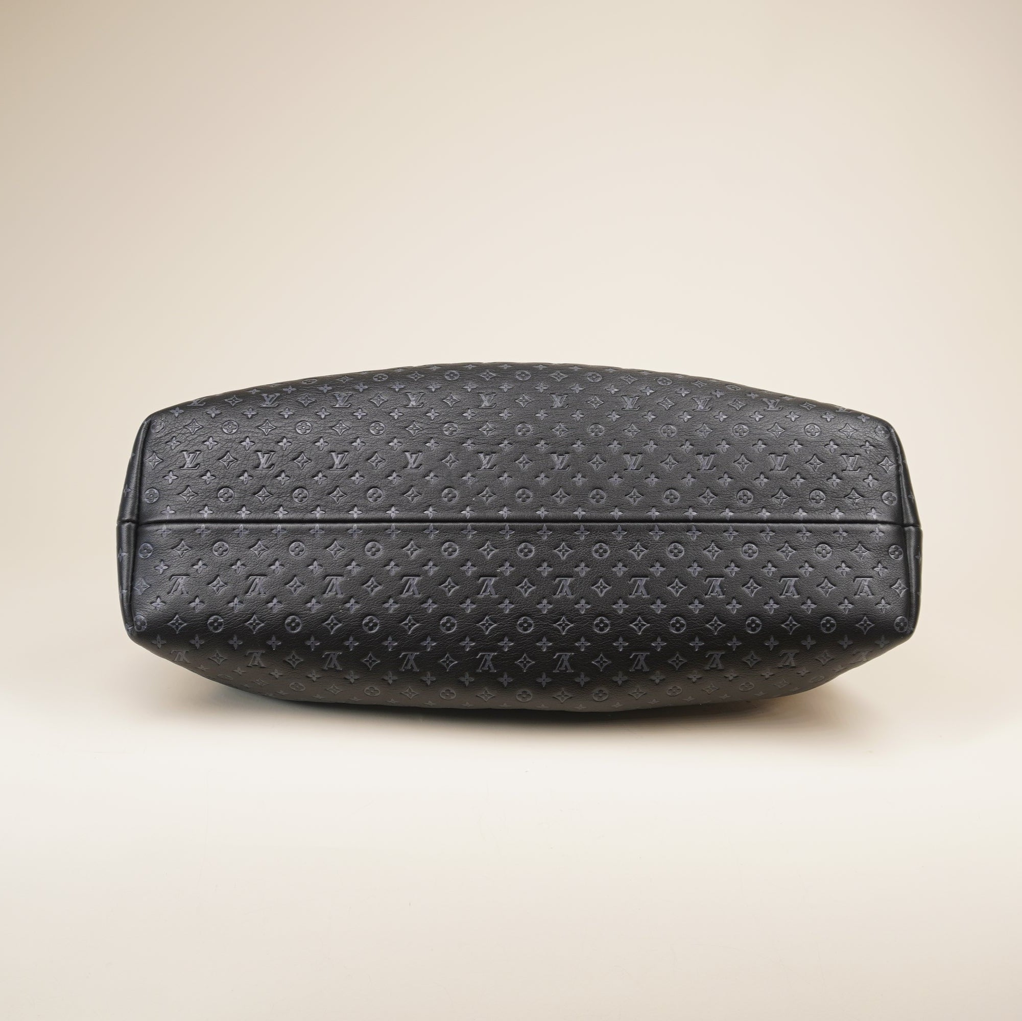 PRE-OWNED LV Black Nanogram Clutch Shoulder Bag