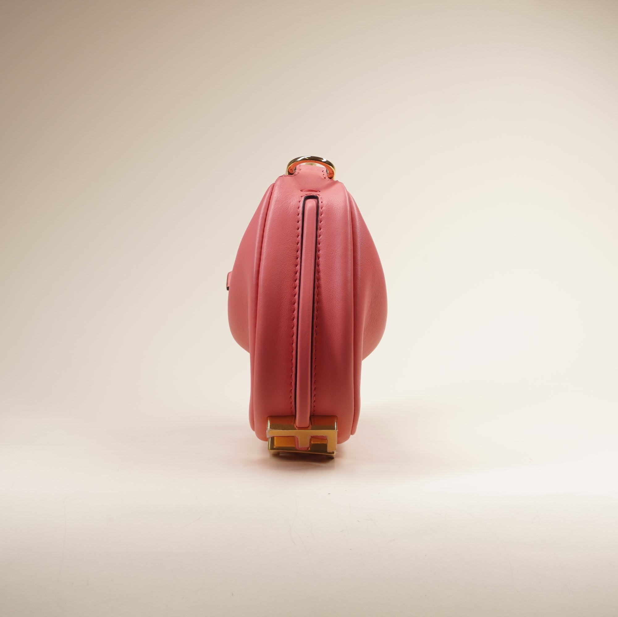 PRE-OWNED Vitello Grace Mini Fendigraphy Hobo Charm Pink Dalia