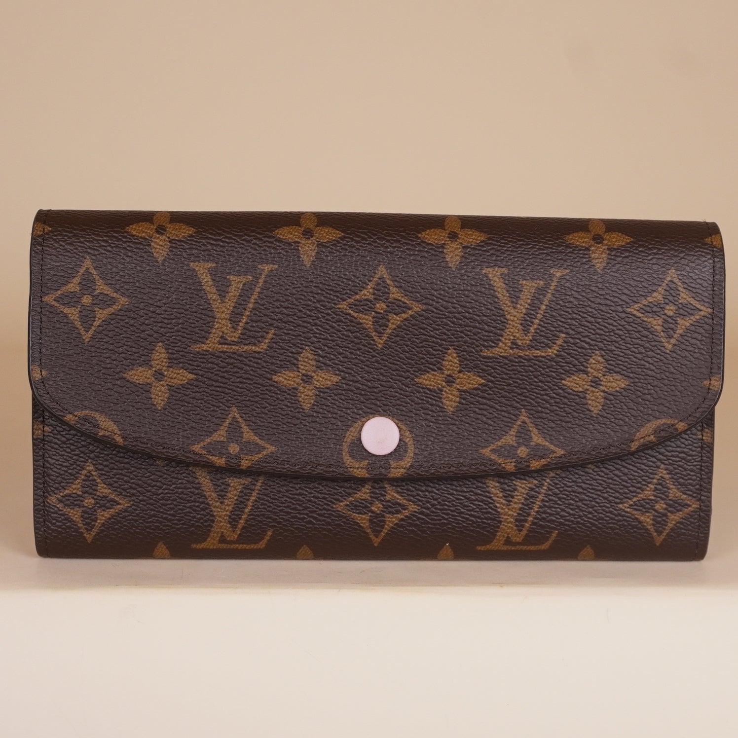 LOUIS VUITTON Monogram Emilie Wallet Rose Ballerine