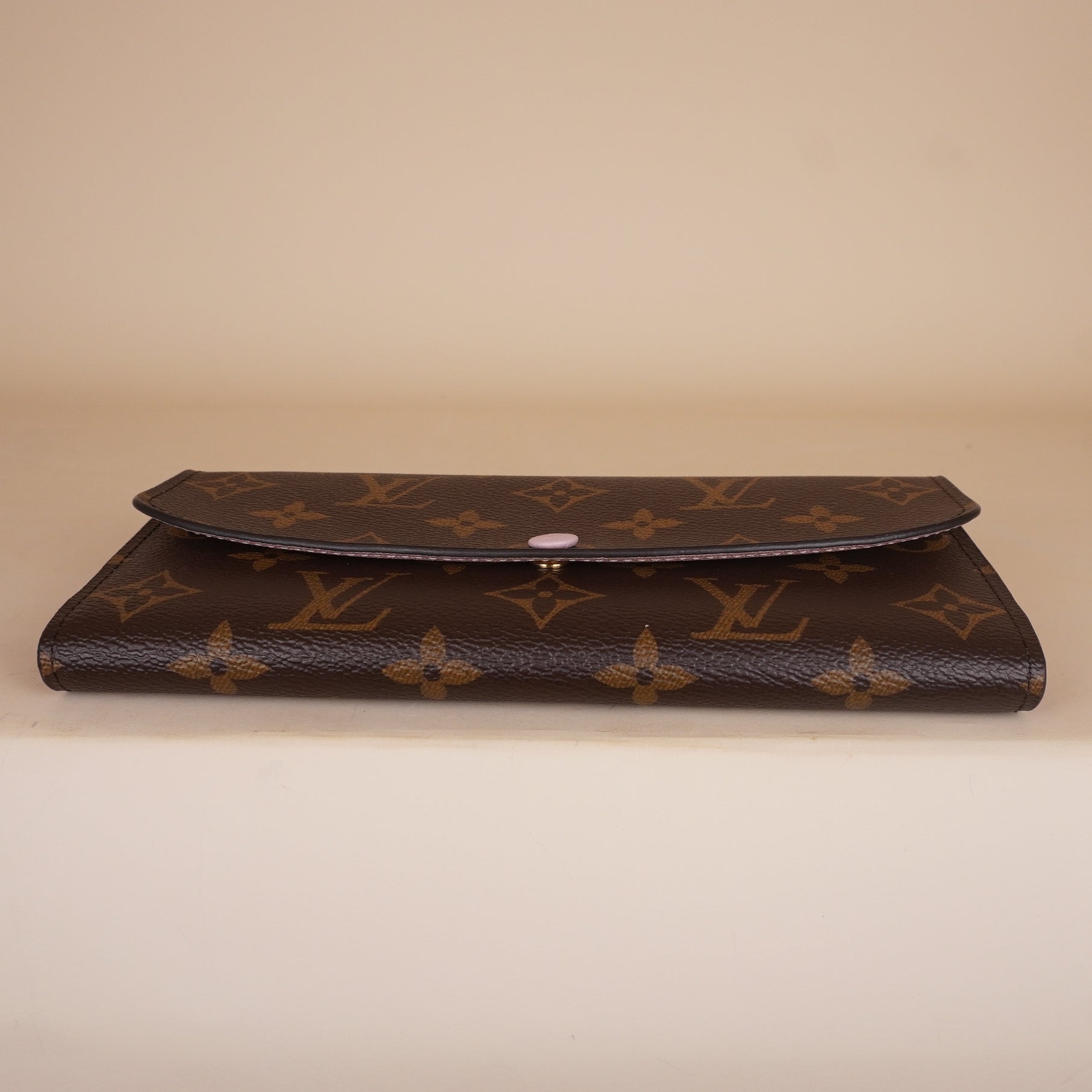 LOUIS VUITTON Monogram Emilie Wallet Rose Ballerine