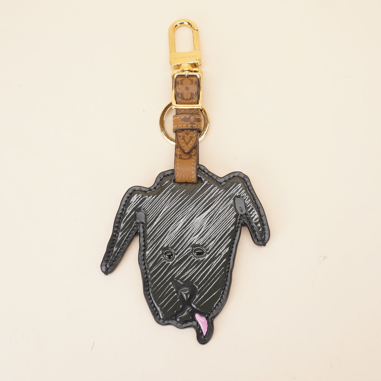 PRE-OWNED LV Catogram Grace Coddington Dog Bag Charm