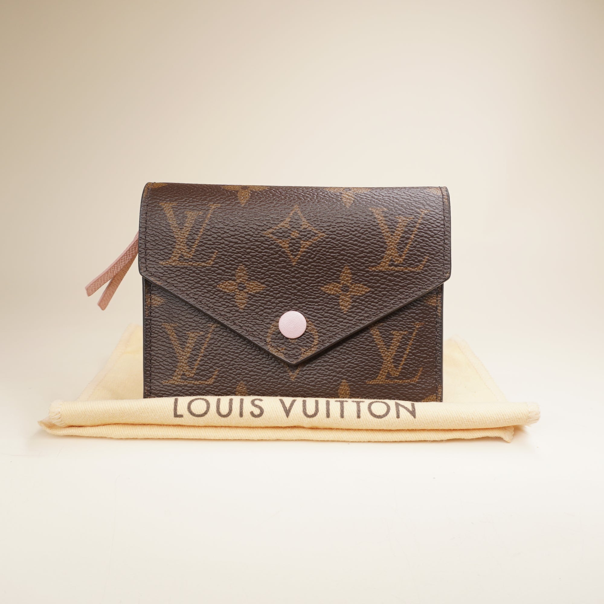PRE-OWNED Victorine Monogram Rose Ballerine Wallet