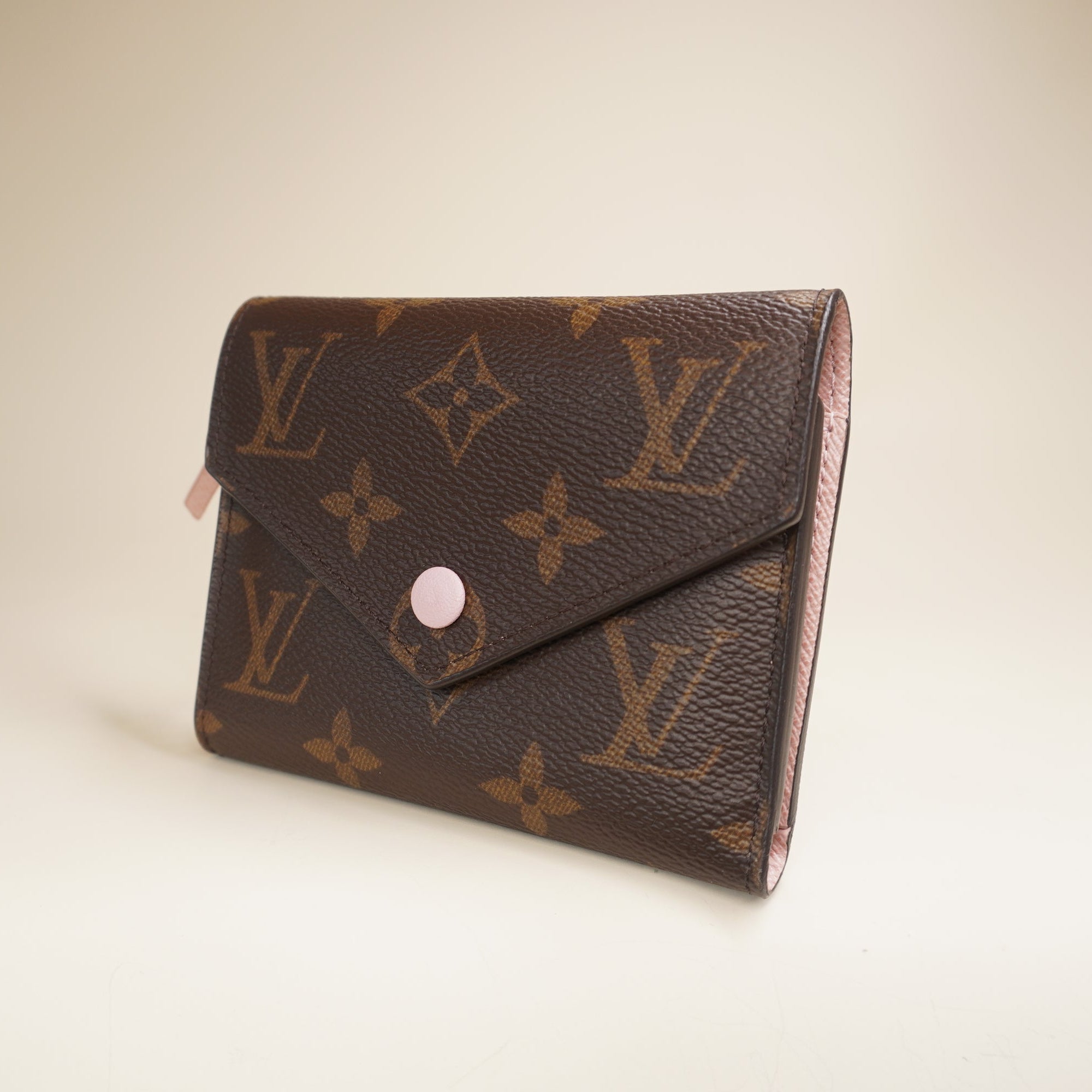 PRE-OWNED Victorine Monogram Rose Ballerine Wallet