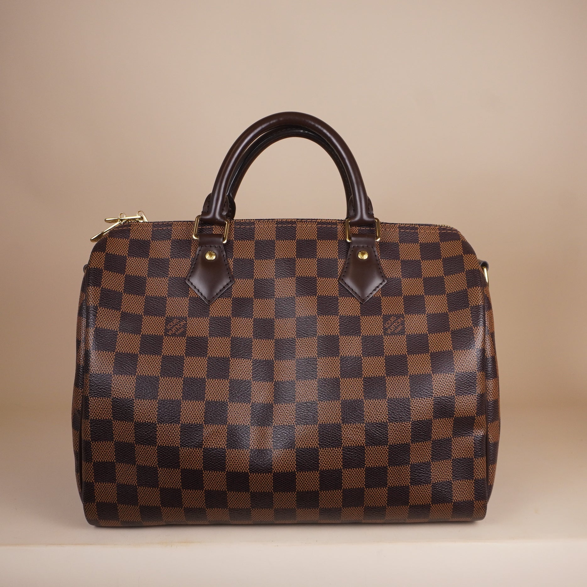 PRE-OWNED LV Damier Ebene Speedy Bandouliere 30