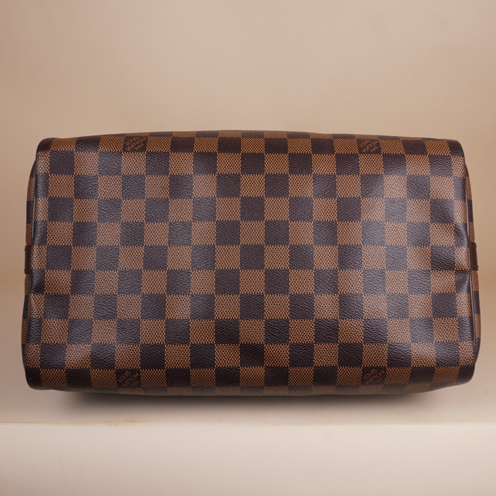 PRE-OWNED LV Damier Ebene Speedy Bandouliere 30