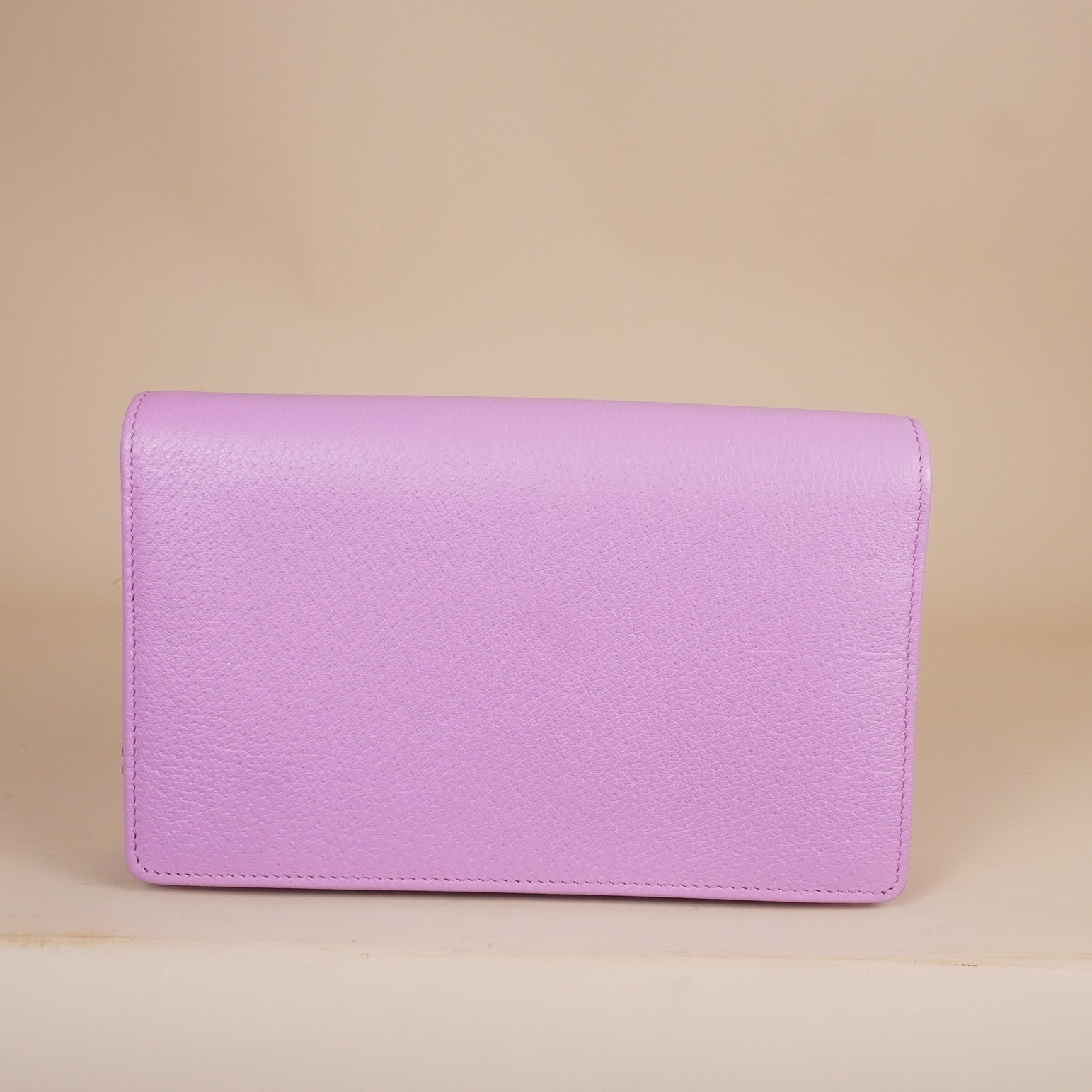 PRE-OWNED GG Pink Leather Marquise Crystal Marmont Crossbody Bag