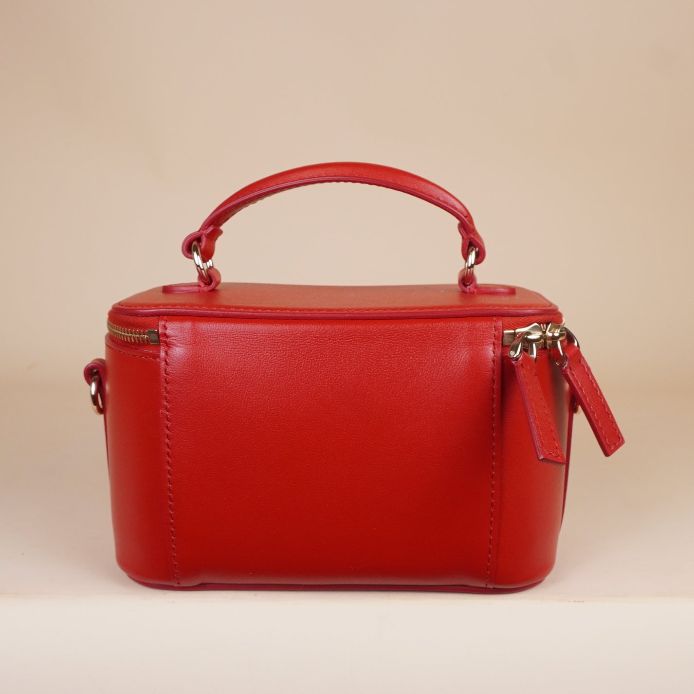 PRE-OWNED Red Leather Mini Loco VLogo Crossbody Bag