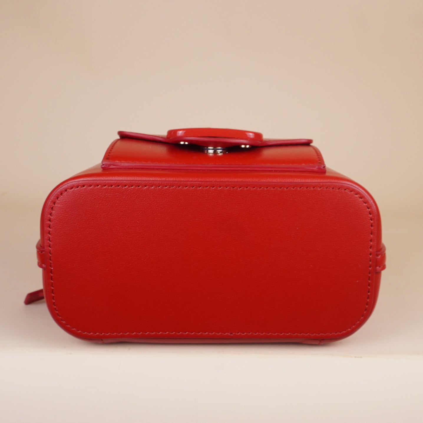 PRE-OWNED Red Leather Mini Loco VLogo Crossbody Bag
