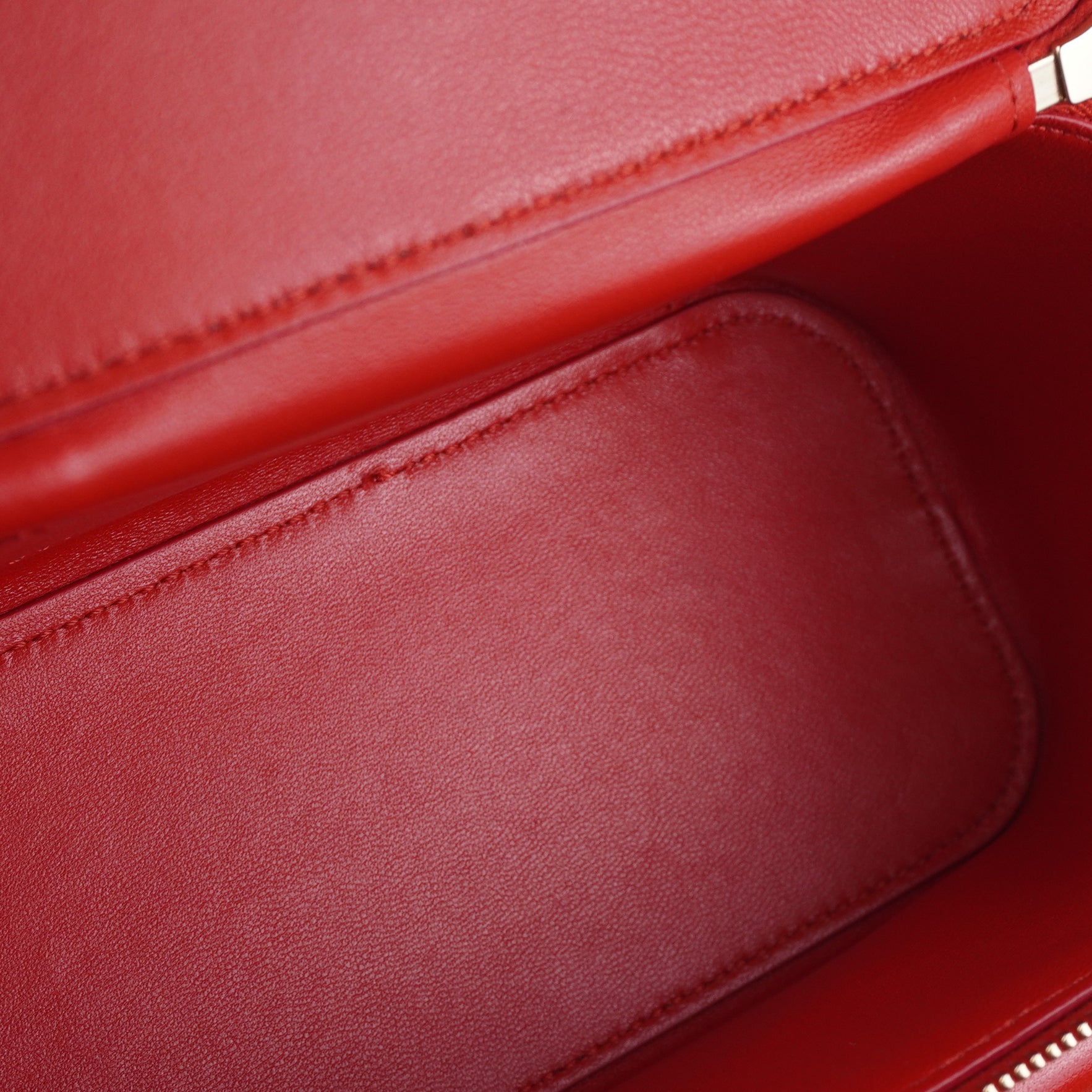 PRE-OWNED Red Leather Mini Loco VLogo Crossbody Bag