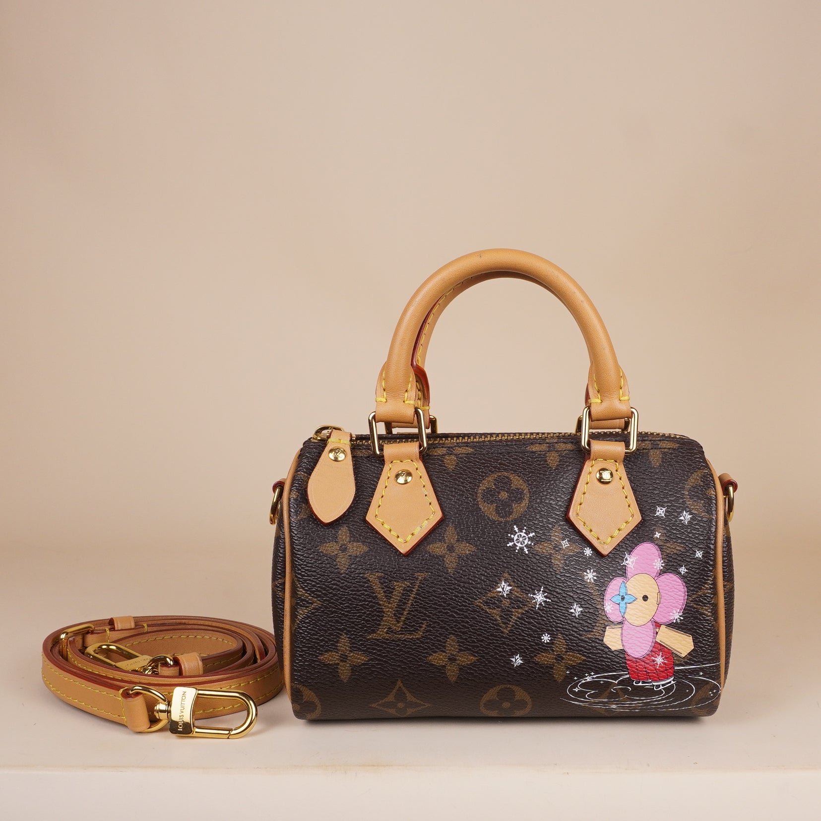 PRE-OWNED LV Monogram Canvas Vivienne Nano Speedy Bag