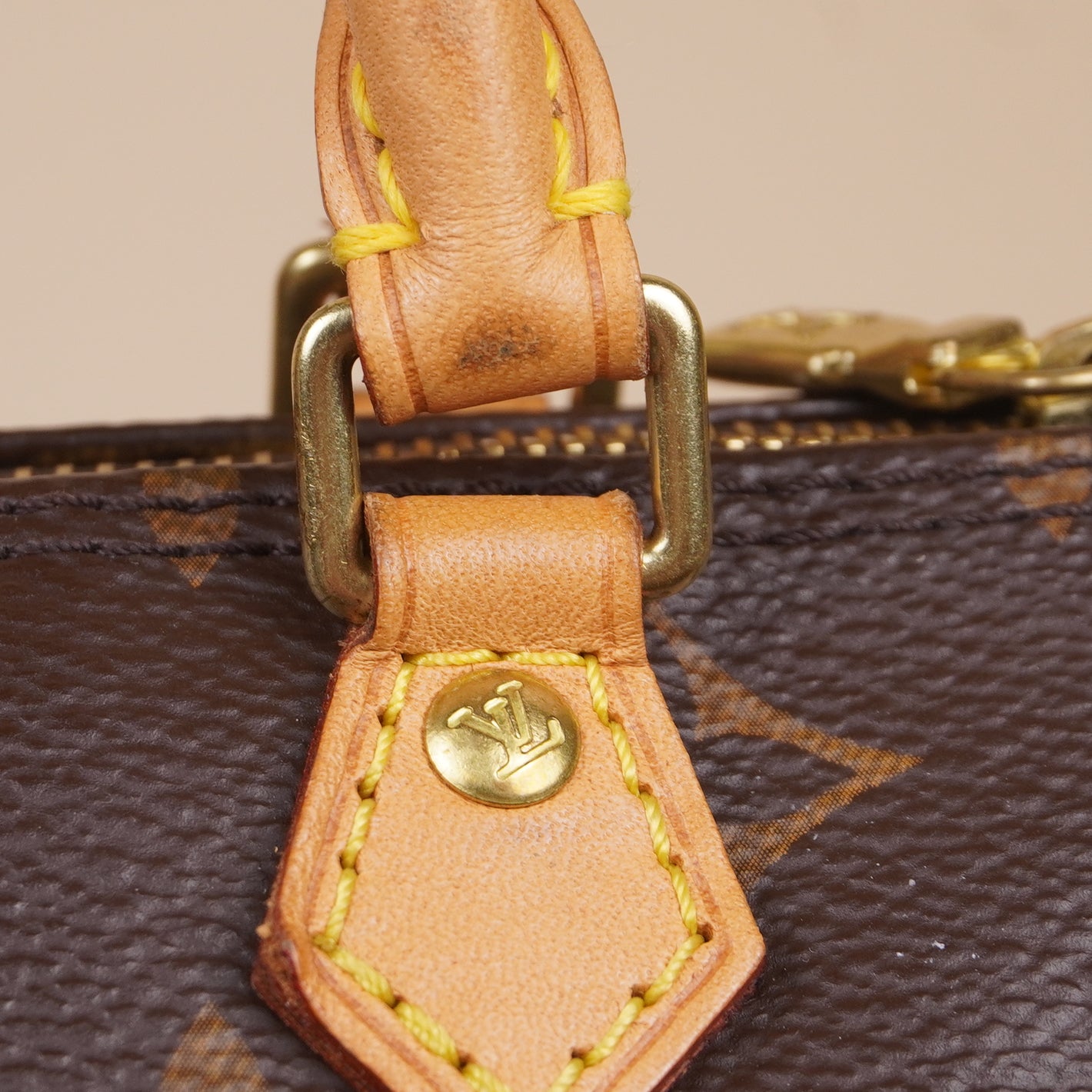 PRE-OWNED LV Monogram Nano Speedy Coated Canvas