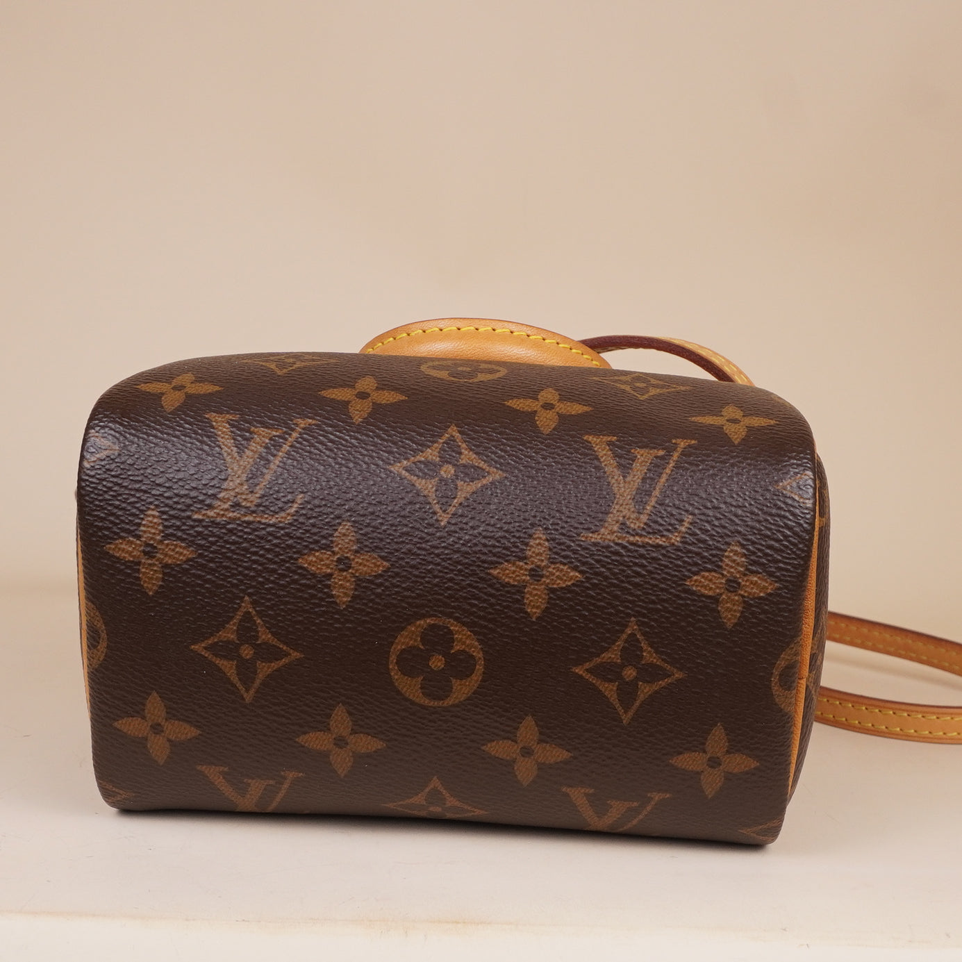 PRE-OWNED LV Monogram Nano Speedy Coated Canvas