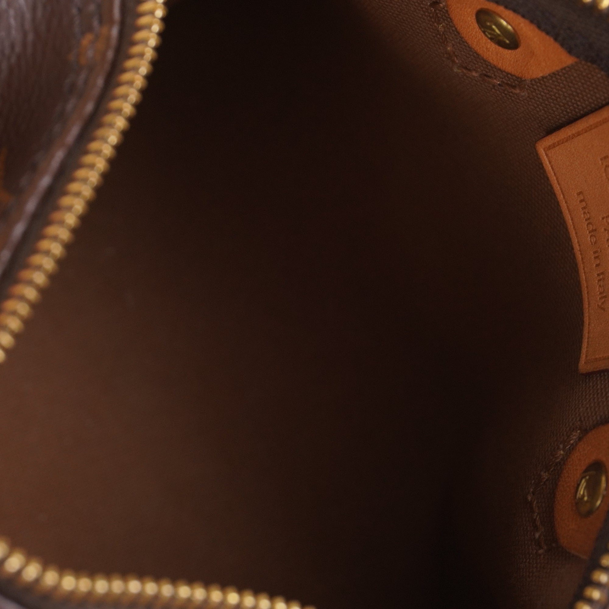 PRE-OWNED LV Monogram Nano Speedy Coated Canvas