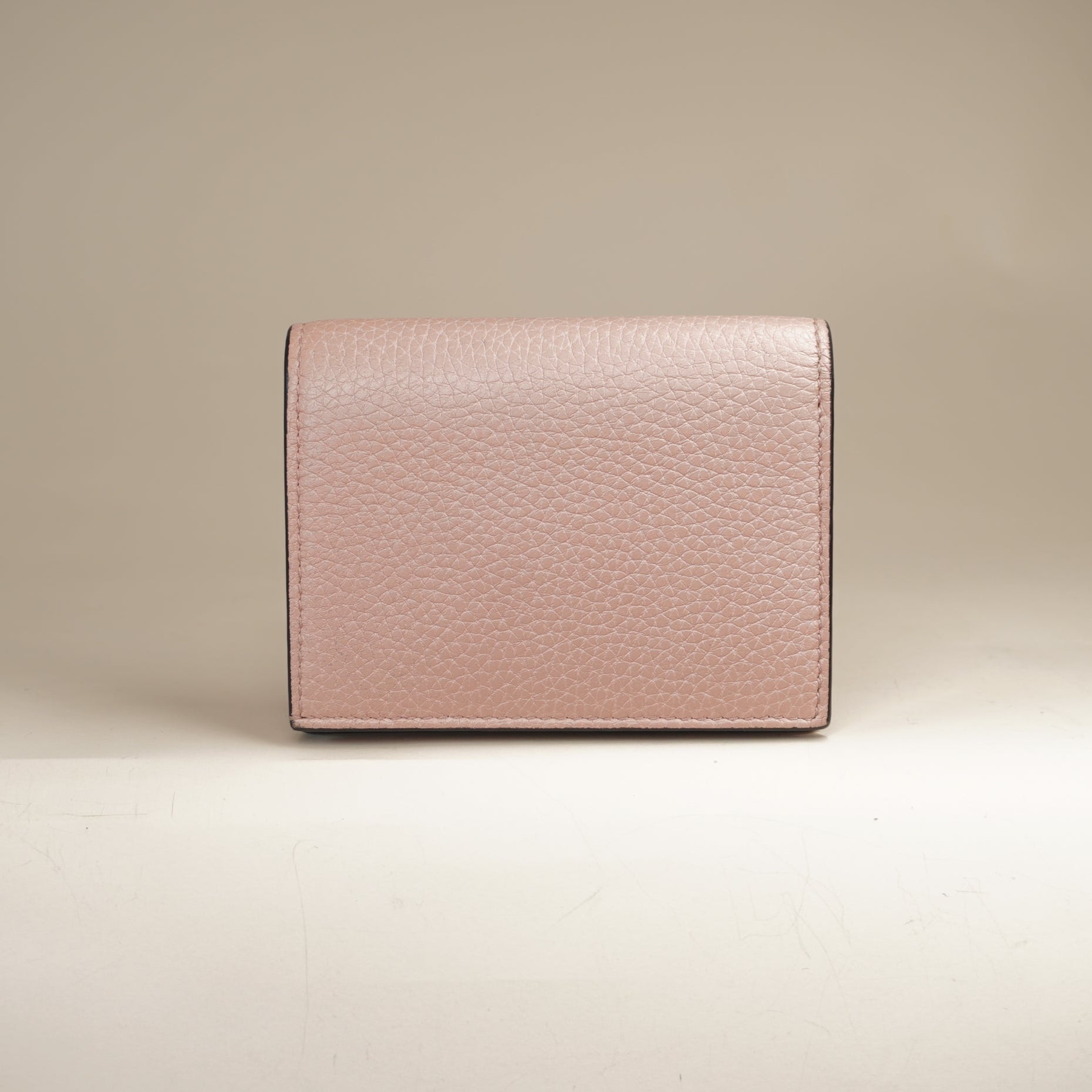 PRE-OWNED Cellarius Calfskin Blind for Love Animalier Card Case Perfect Pink