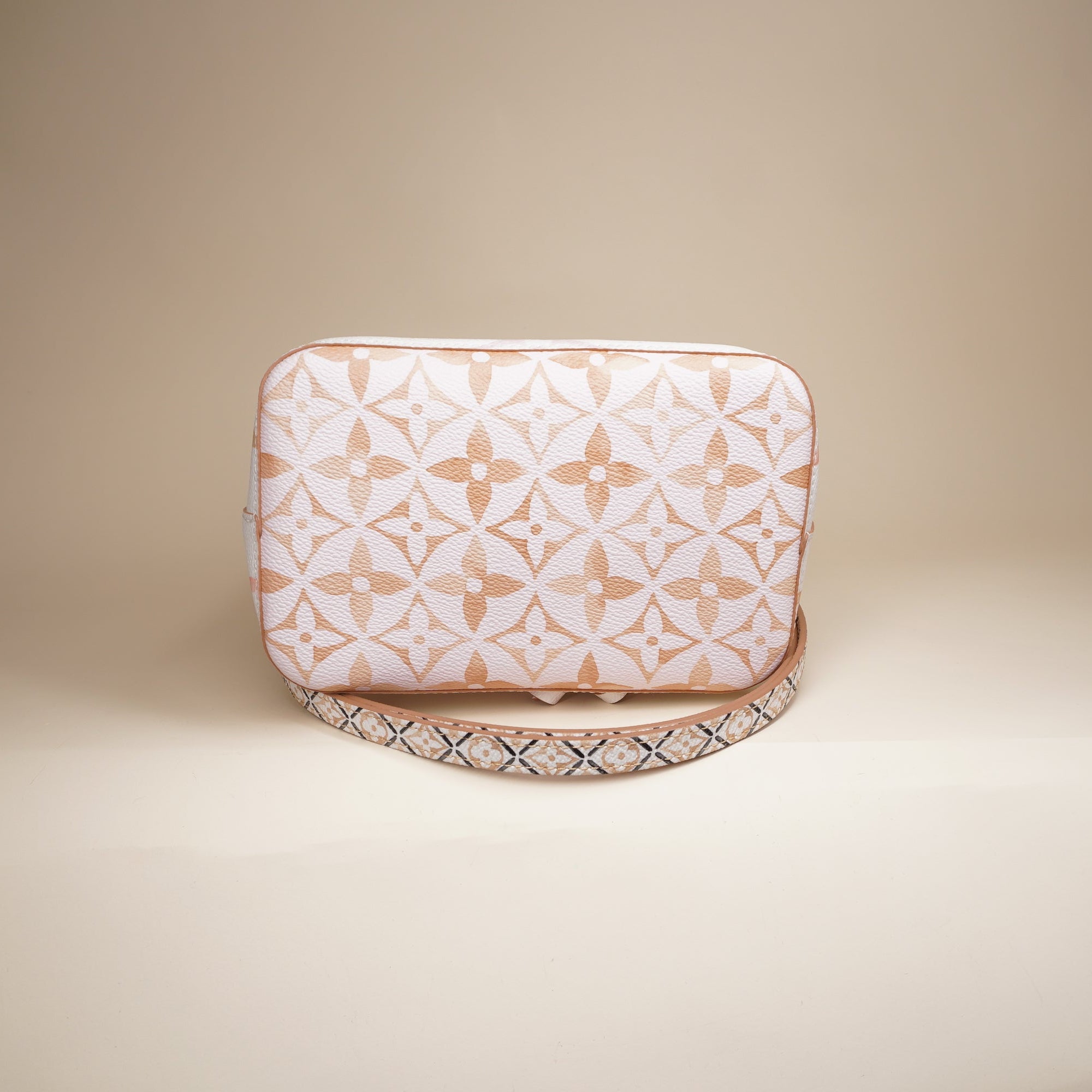 PRE-OWNED LV Neonoe BB Monogram White Coated Canvas Shoulder Bag