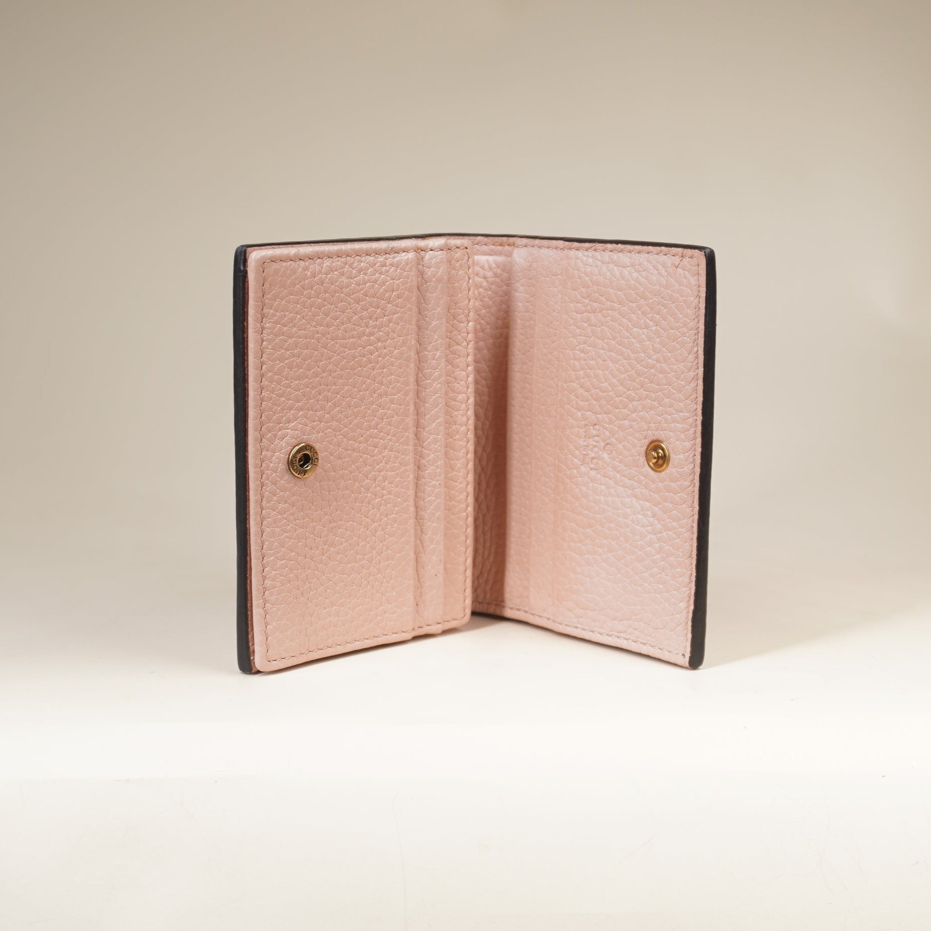 PRE-OWNED Cellarius Calfskin Blind for Love Animalier Card Case Perfect Pink