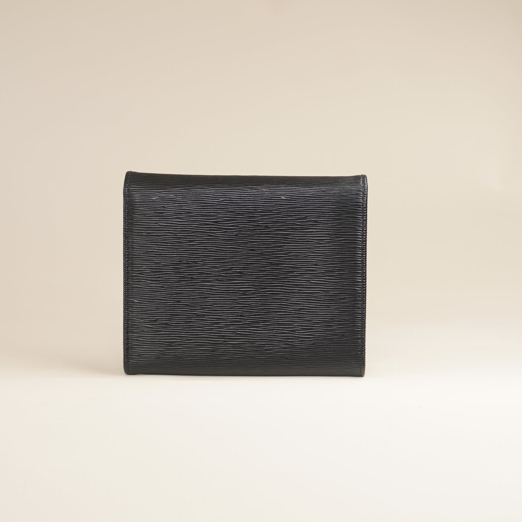 PRE-OWNED Vitello Move Bi-Fold Wallet Black