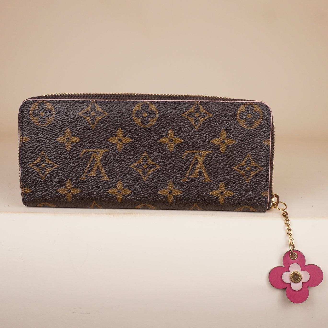 PRE-OWNED LV Monogram Blooming Flowers Clemence Wallet