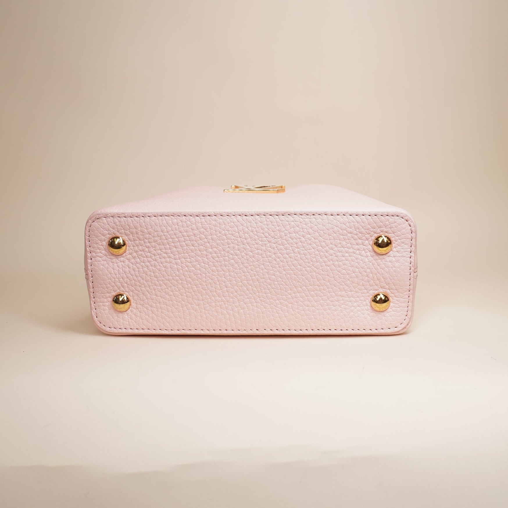 PRE-OWNED LV Capucine Mini Leather Shoulder Bag 