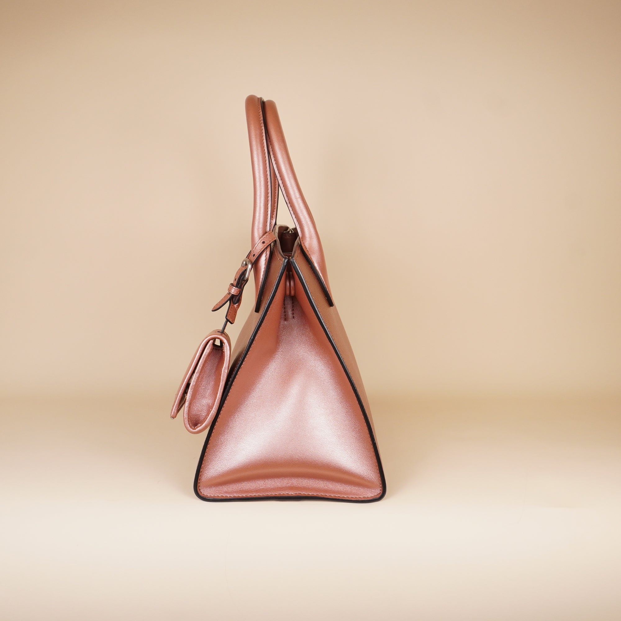 PRE-OWNED Saffiano Leather Monochrome Bag