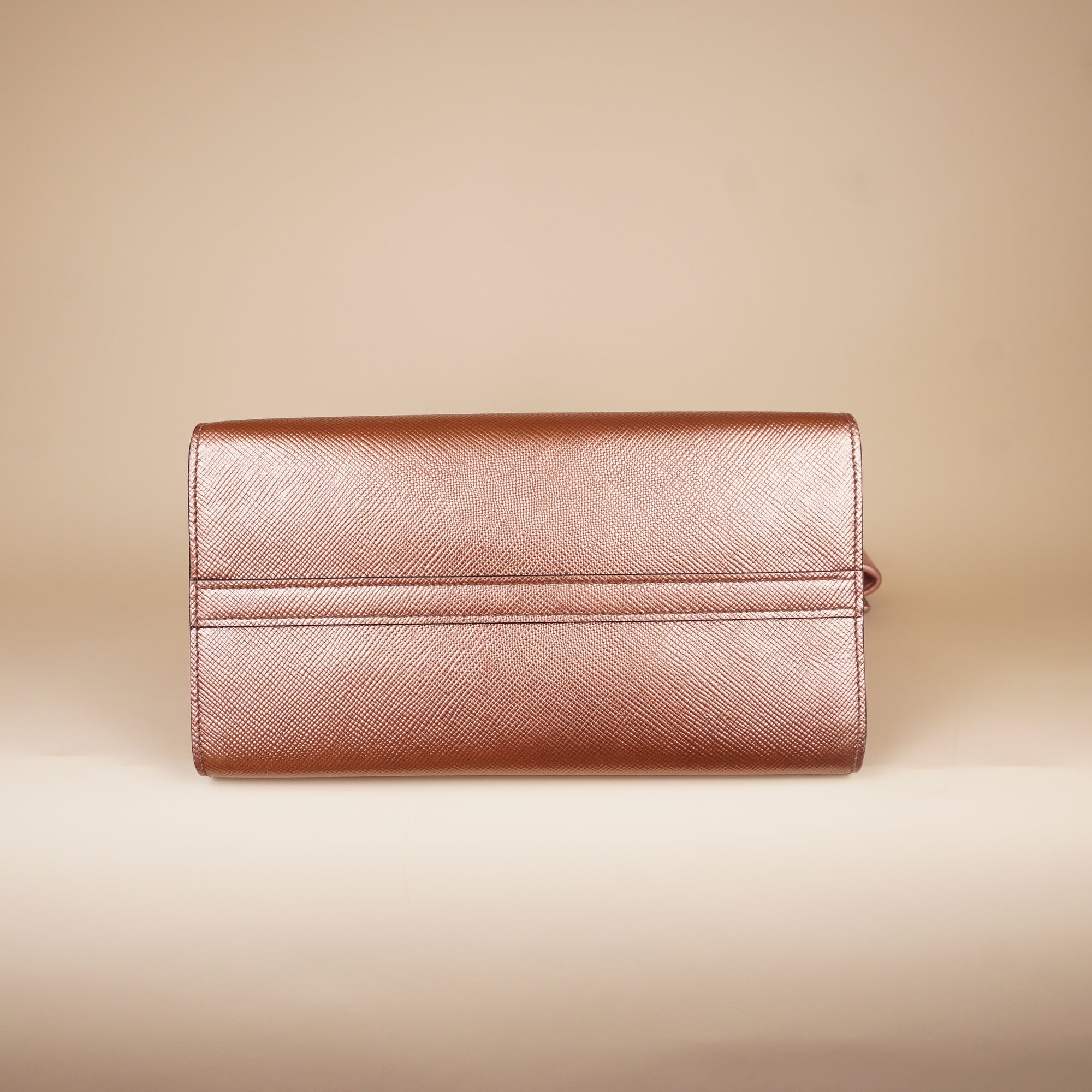 PRE-OWNED Saffiano Leather Monochrome Bag