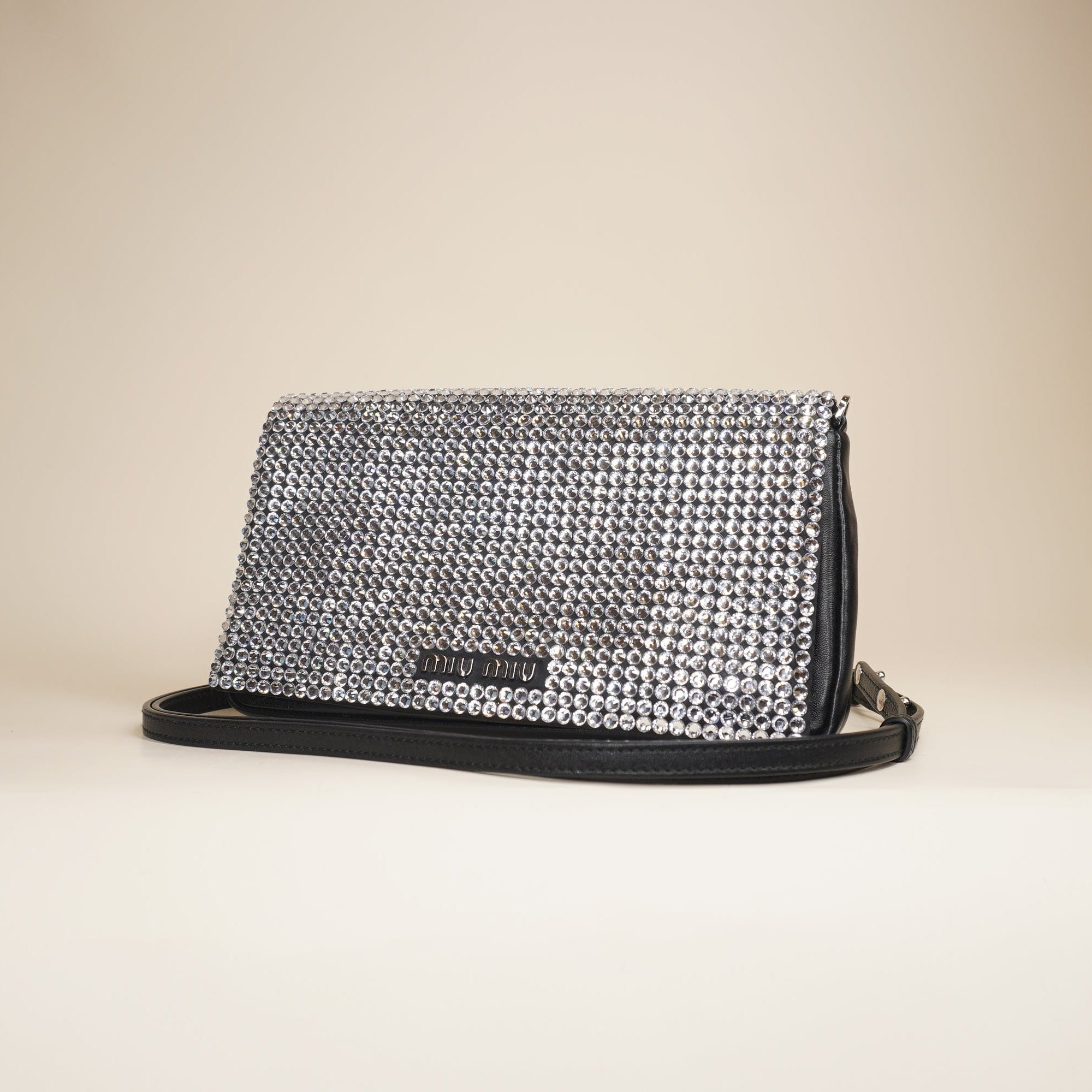 PRE-OWNED Raso Starlight Nappa Shoulder Bag