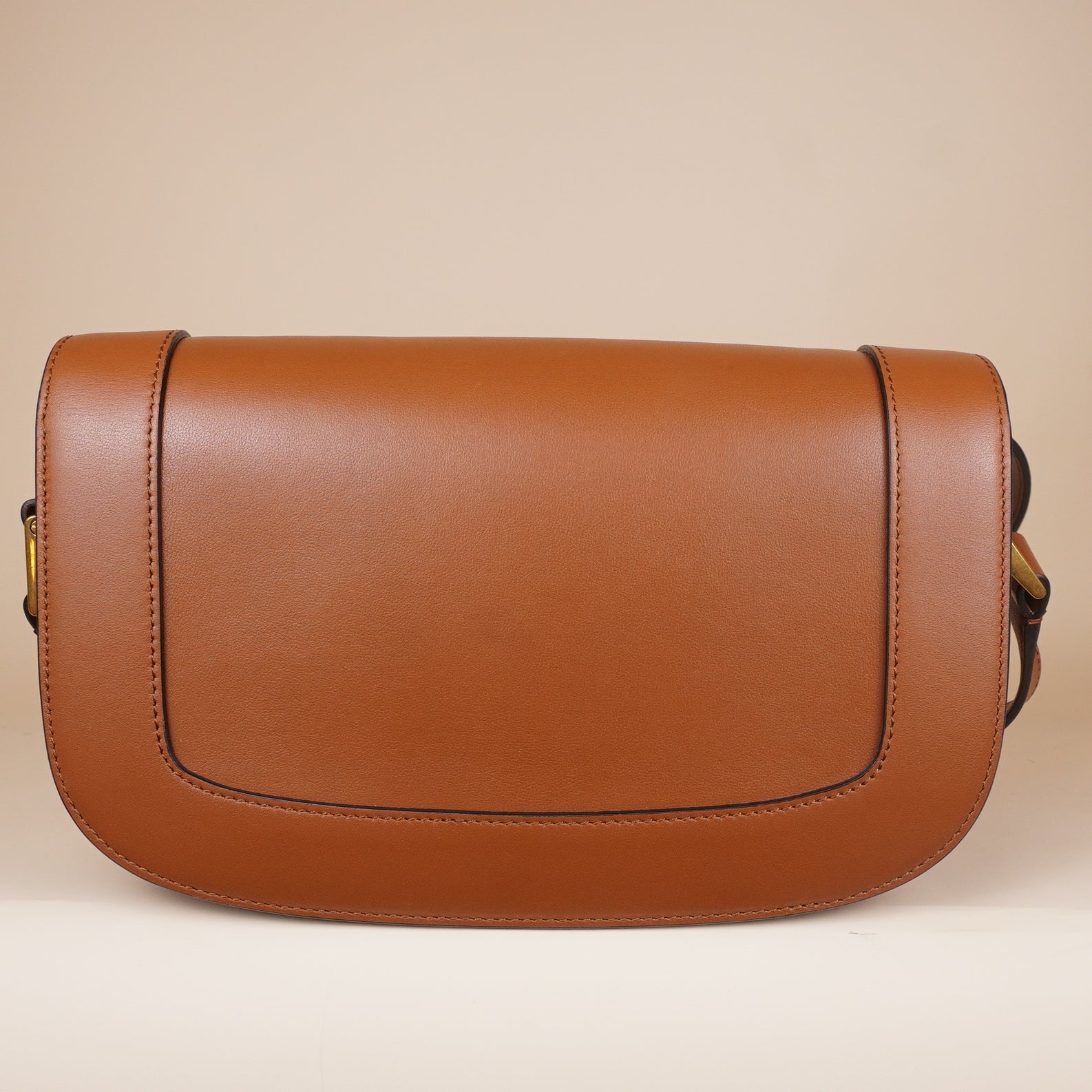 PRE-OWNED Camel Medium Supervee Crossbody Bag