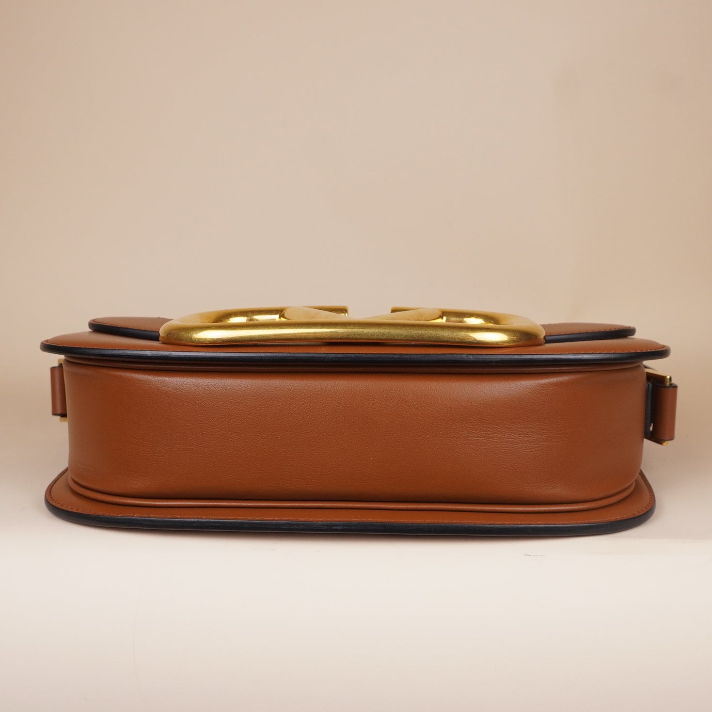 PRE-OWNED Camel Medium Supervee Crossbody Bag