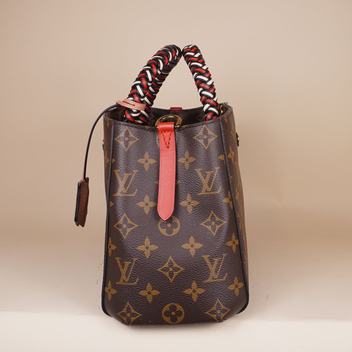 PRE-OWNED LV Monogram Canvas Montaigne BB with Braided Handles Shoulder Bag