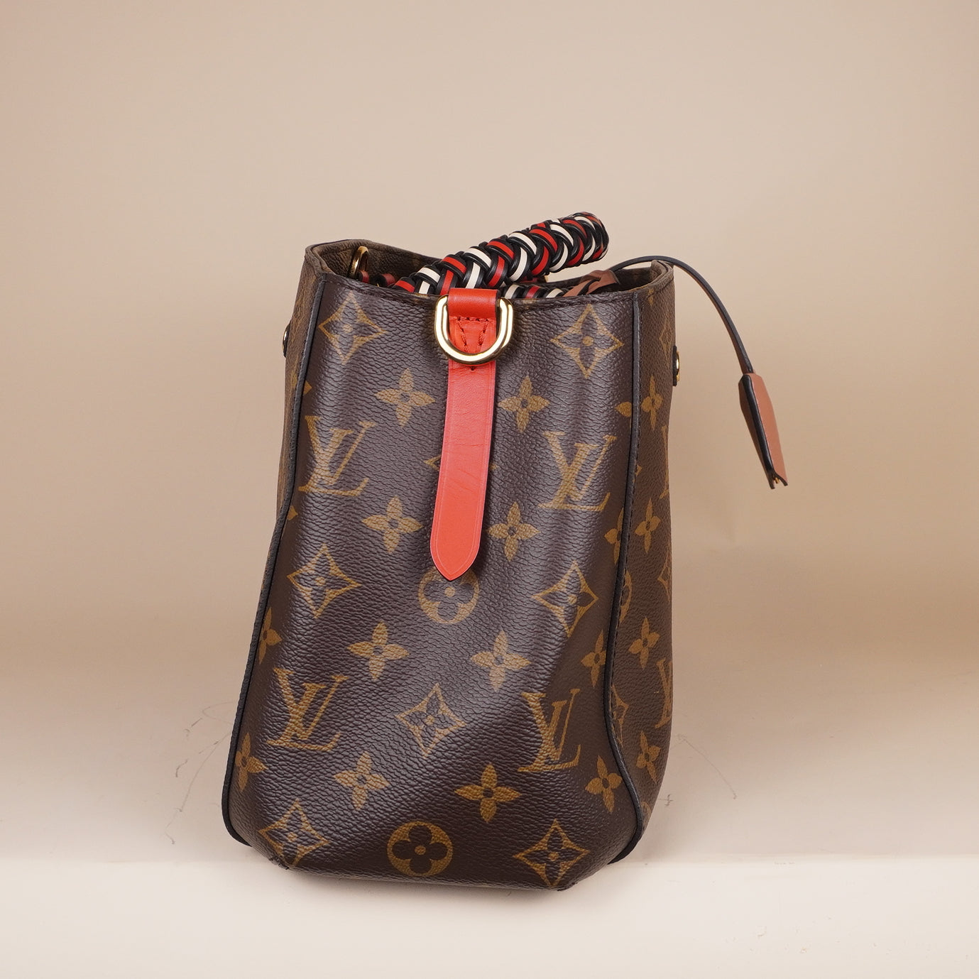 PRE-OWNED LV Monogram Canvas Montaigne BB with Braided Handles Shoulder Bag