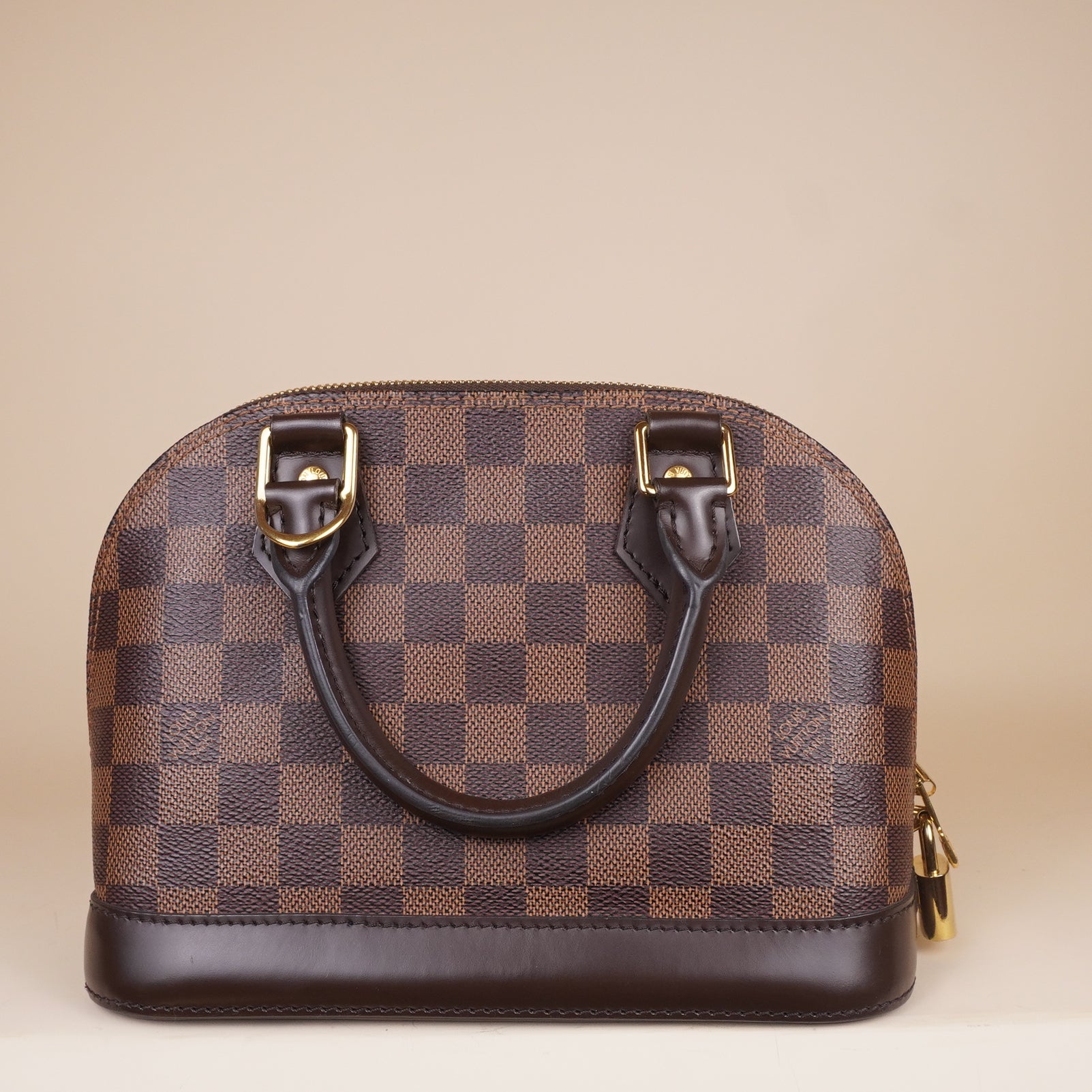 PRE-OWNED LV Damier Ebene Canvas Alma BB