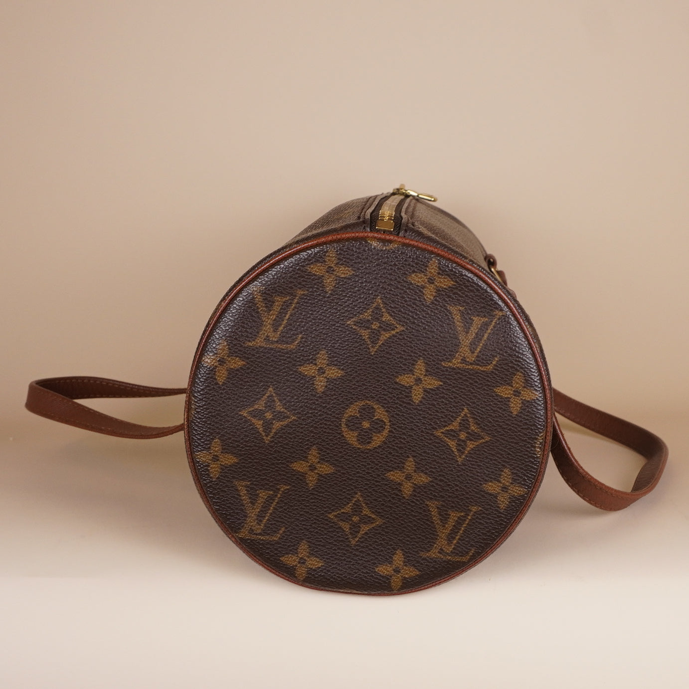 PRE-OWNED LV Monogram Canvas Papillon 30 Shoulder Bag