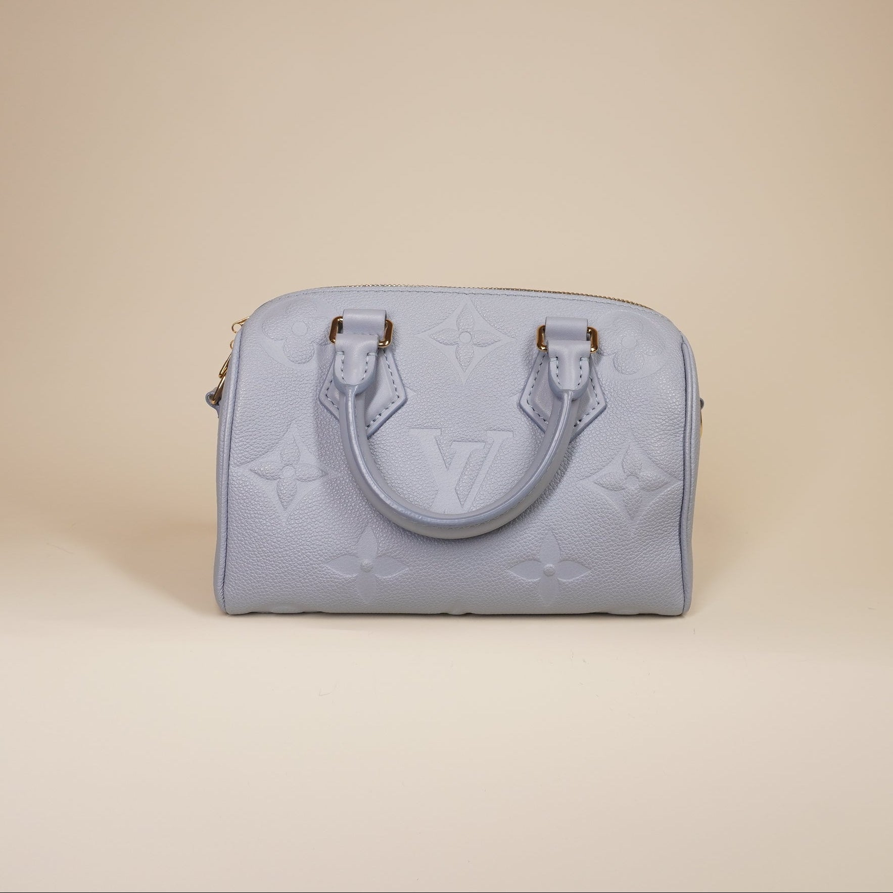 PRE-OWNED LV Empreinte Monogram Giant Speedy Bandouliere 20 Blue Hour