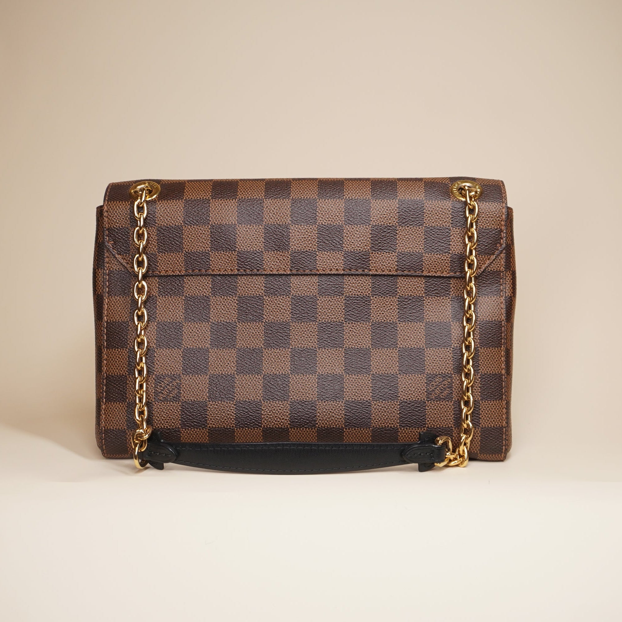 PRE-OWNED LV Vavin PM Damier Ebene Claim  Chain Shoulder Bag